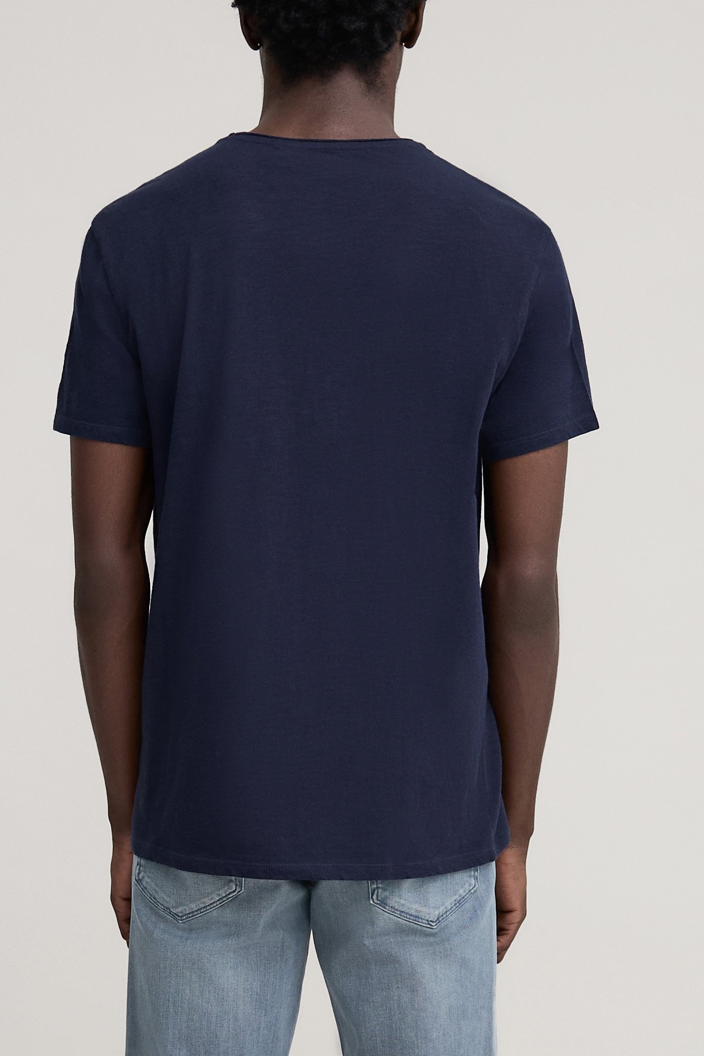 INDIGO ORGANIC COTTON ESSENTIAL ROUND-NECK T-SHIRT 2