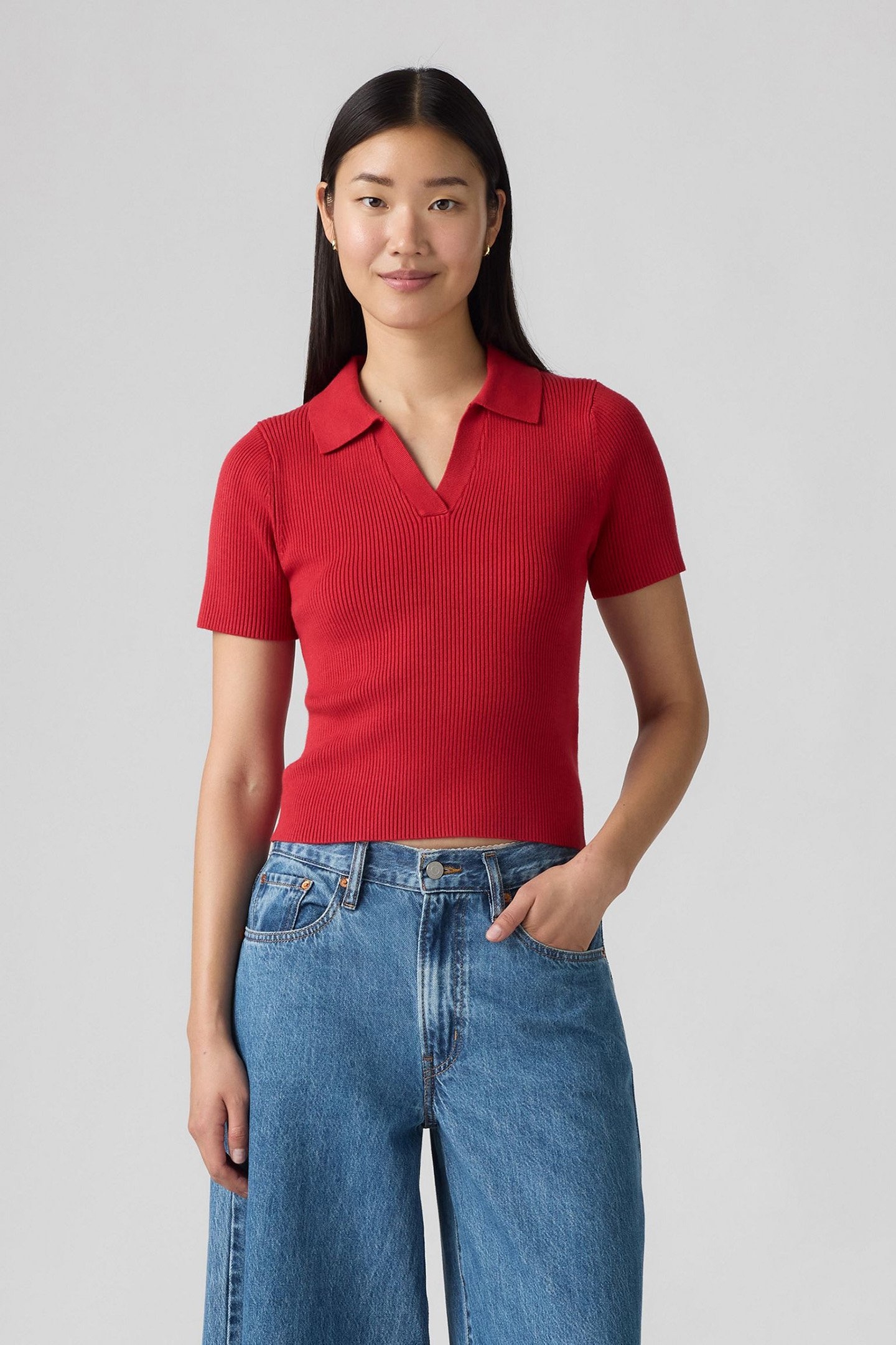 FAITH SWEATER POLO SCARLET SMILE 1