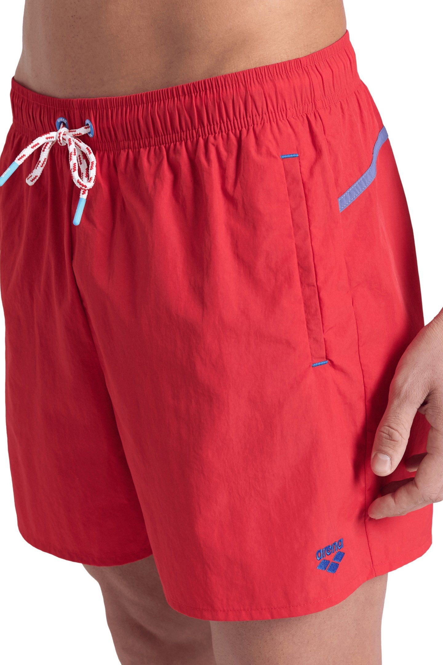 MEN'S ARENA PRO_FILE BEACH L-SHORT RED- PURPLE BLUE 4
