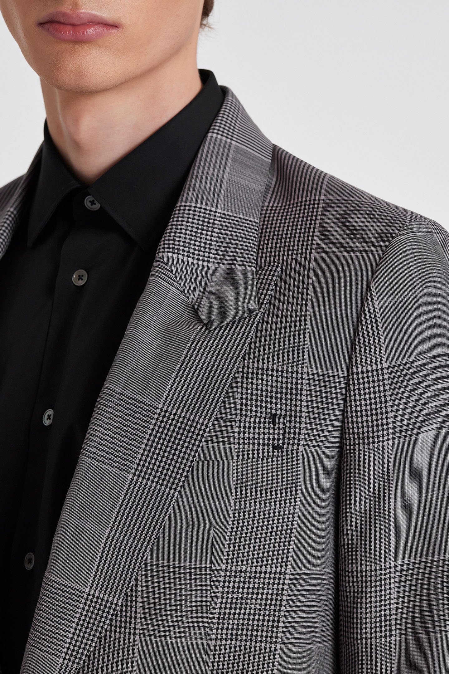 MENS 1 BUTTON JACKET GREY 5