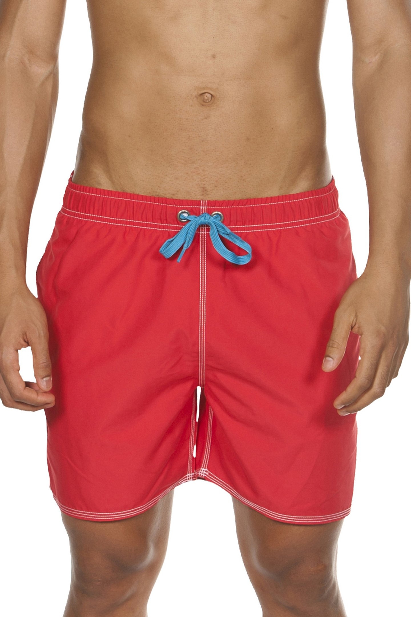 FUNDAMENTALS SOLID BOXER RED-TURQUOISE 1