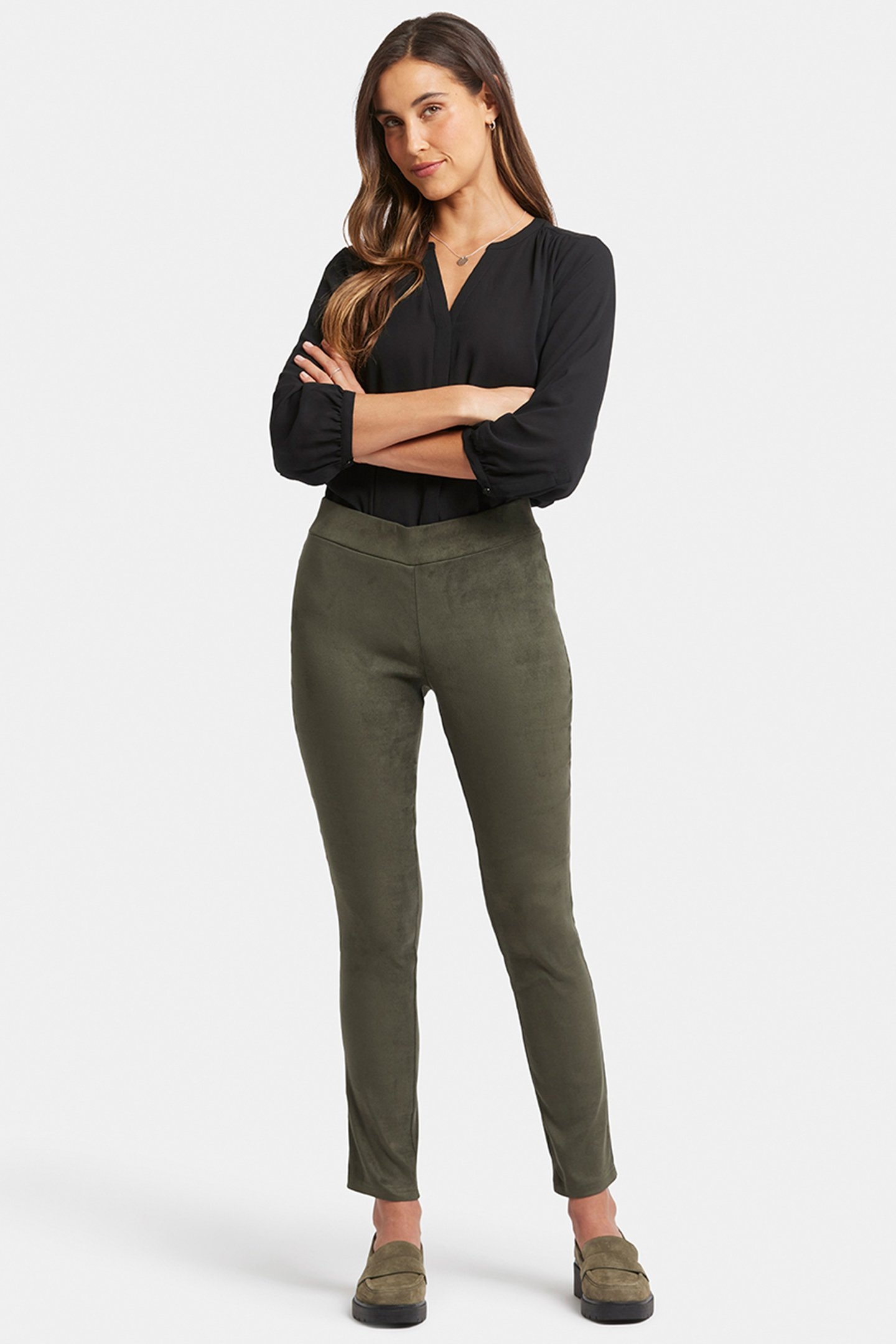 SUEDE BASIC LEGGING VINE LEAF 4