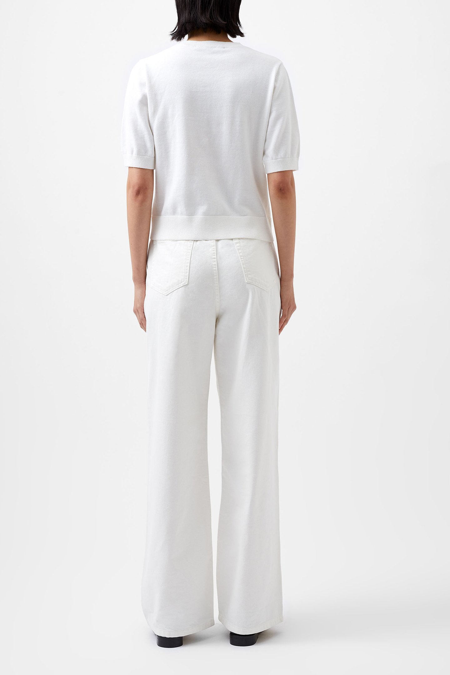 JILLY COBALO LACE SS TOP LINEN WHITE 3