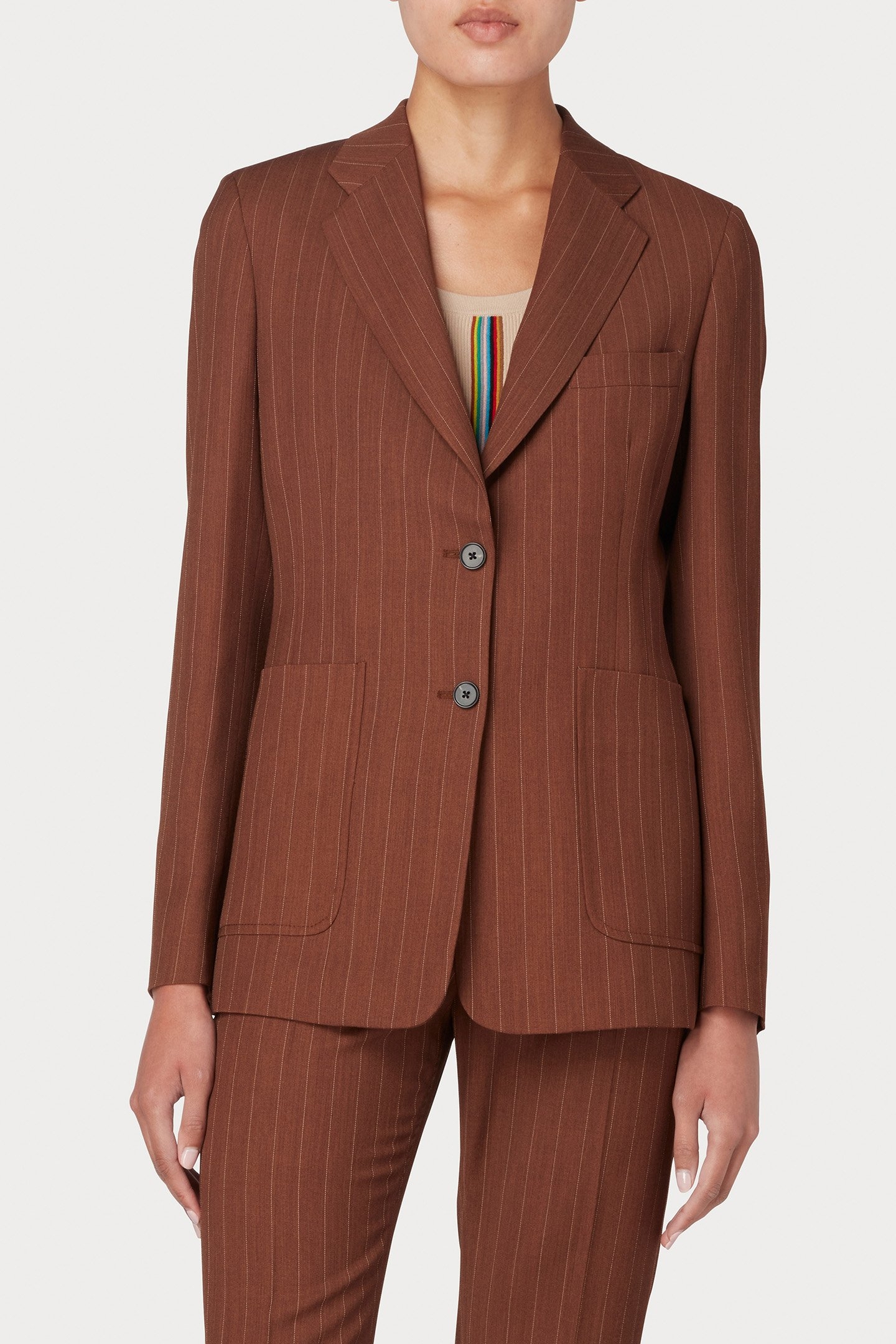 WOMENS JACKET DARK RUST 1