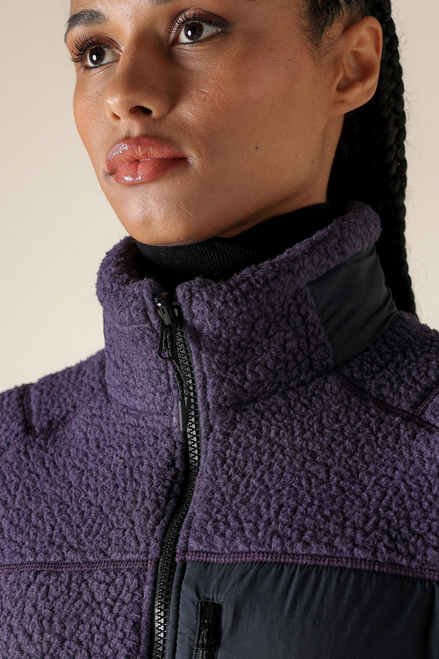 UNISEX SL POLARTEC THERMAL REV.JACKET MIDNIGHT PLUM 4