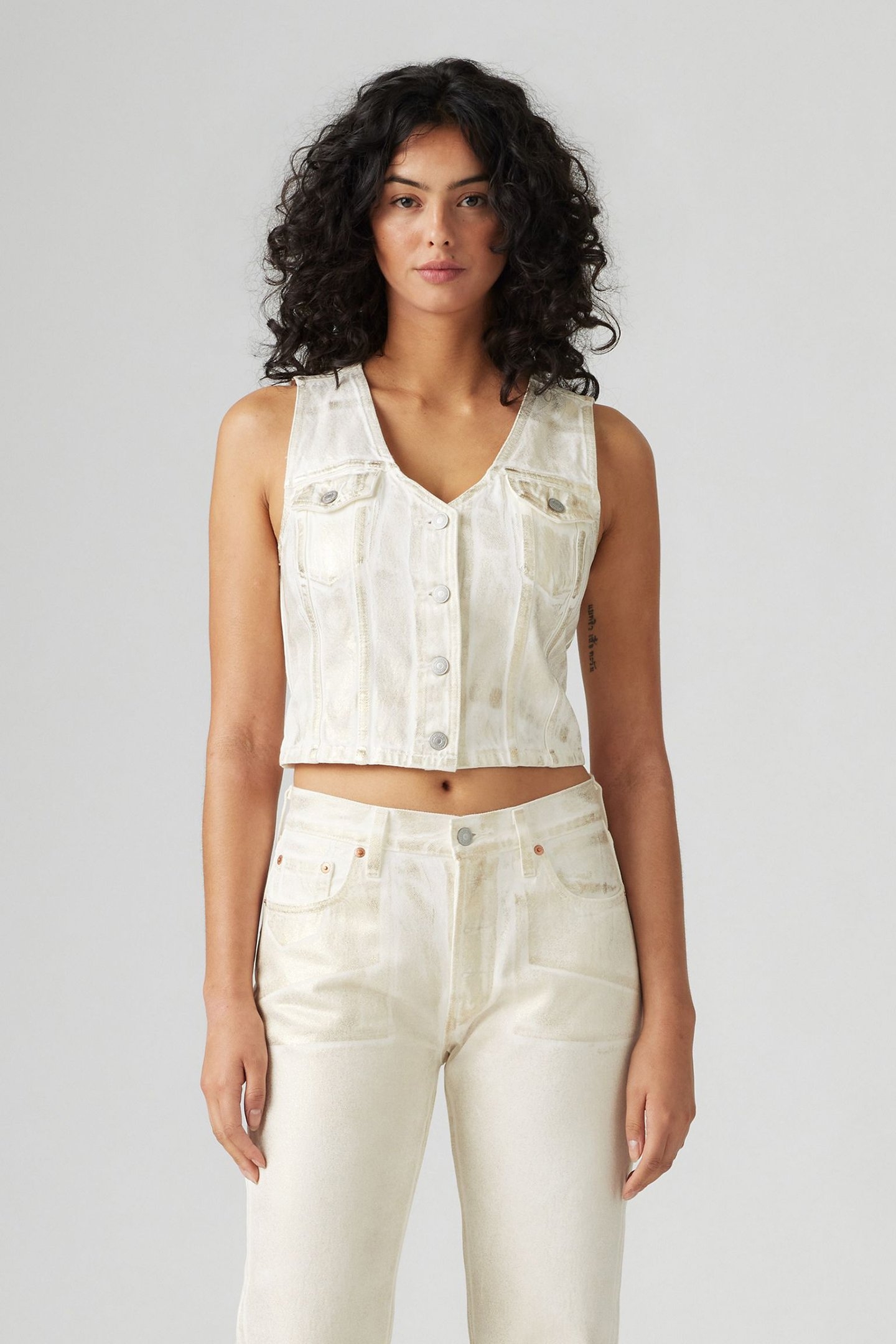 BELLA DENIM CORSET LUMINARY VEST 1