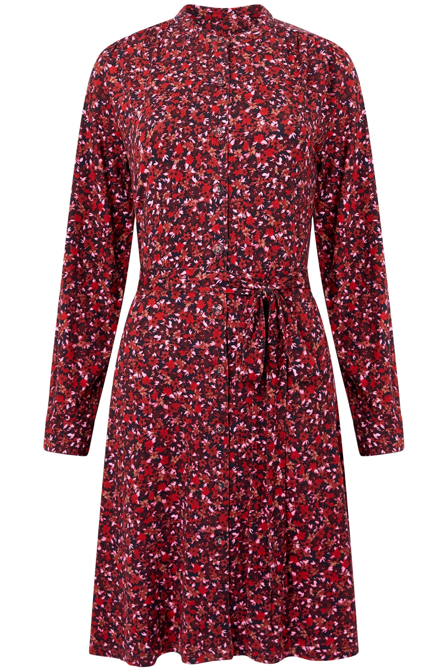 CLARA HENLEY SHIRT DRESS M BLACKOUT MULTI 3