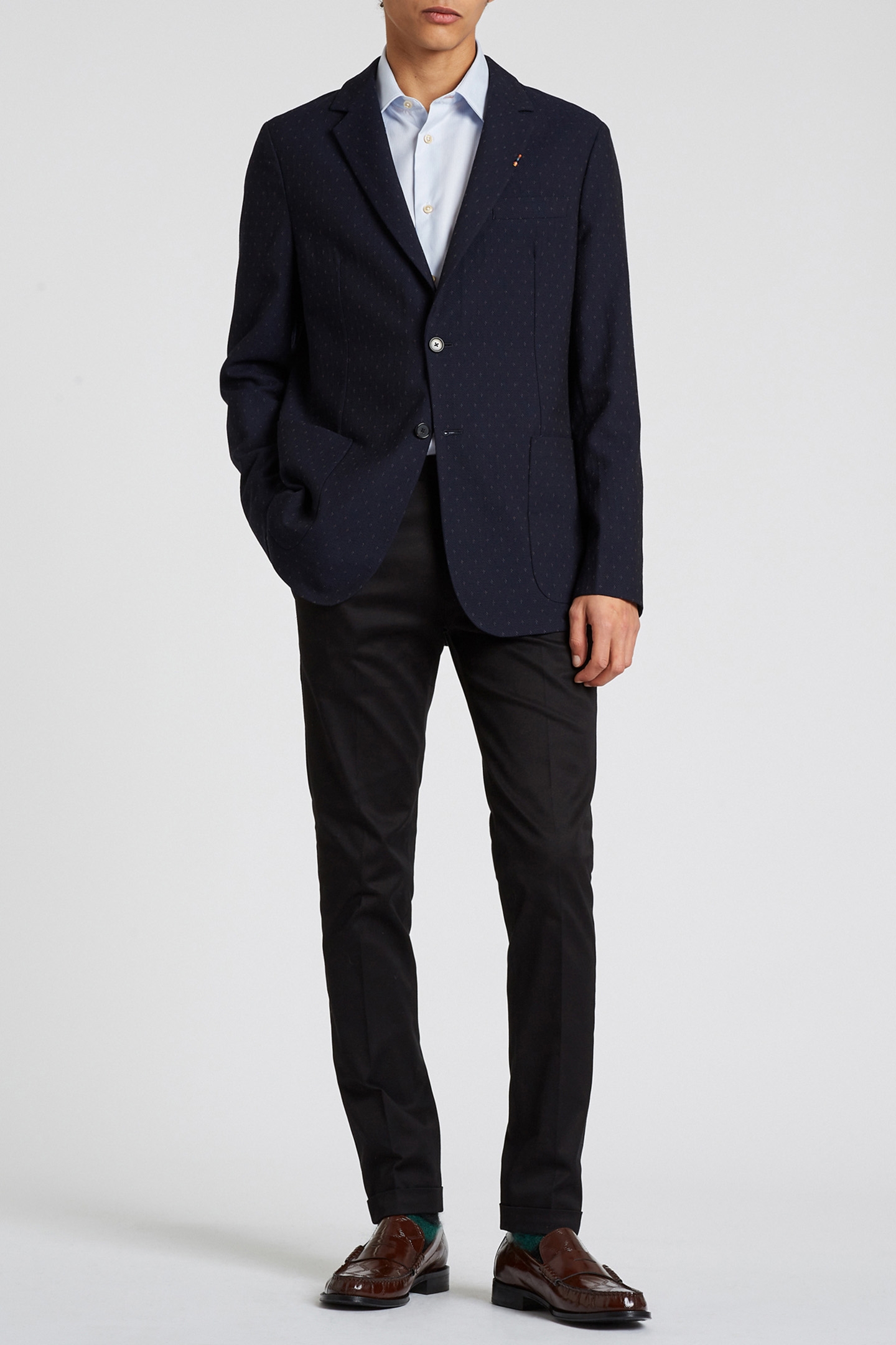 GENTS S/C SLIM SHIRT LIGHT BLUE 4