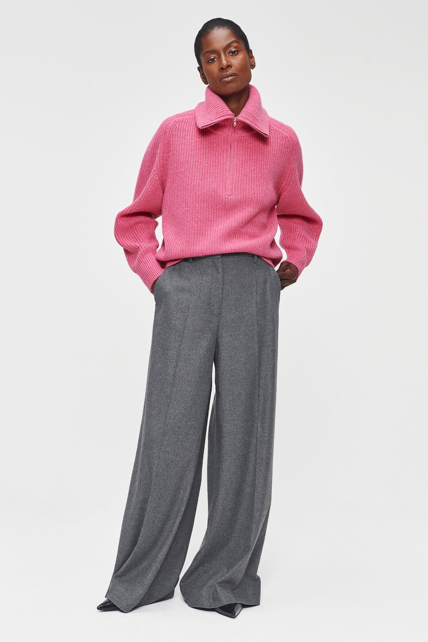 MERINO SAILOR PULL PINK 5