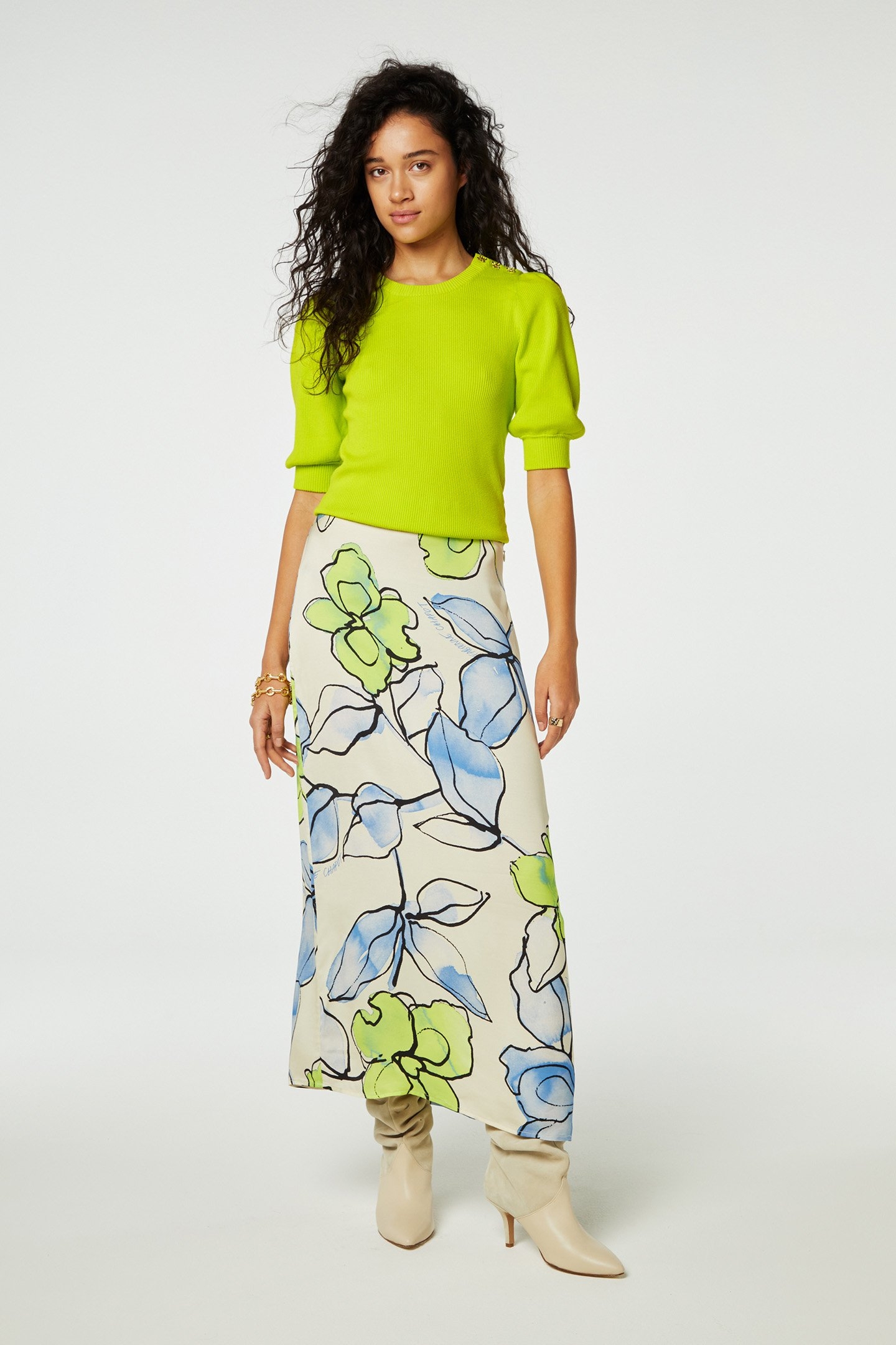 LILLIAN SS PULLOVER LOVELY LIME 1
