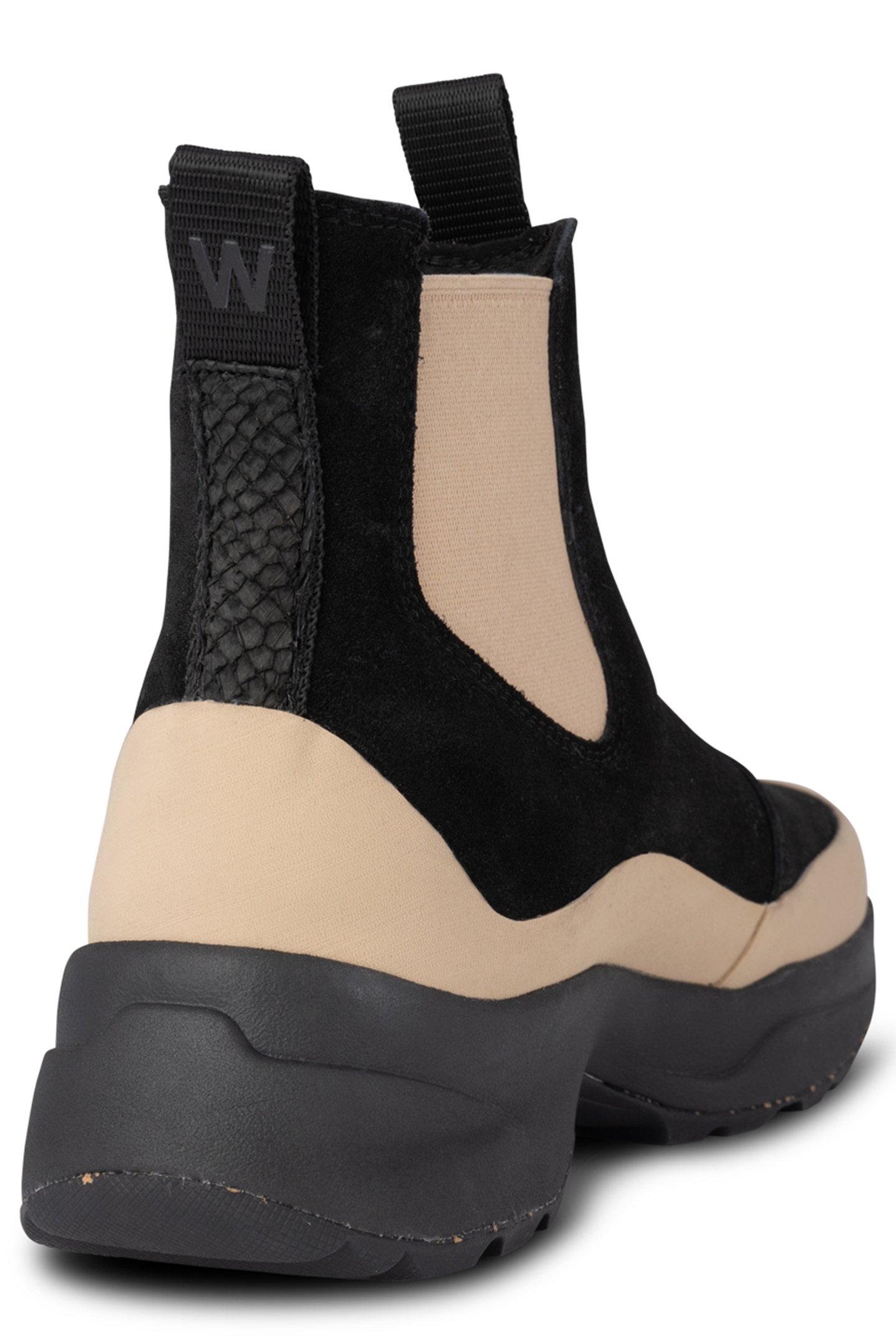 SOLVEIG SUEDE WATERPROOF BLACK/COFFEE CREAM 8