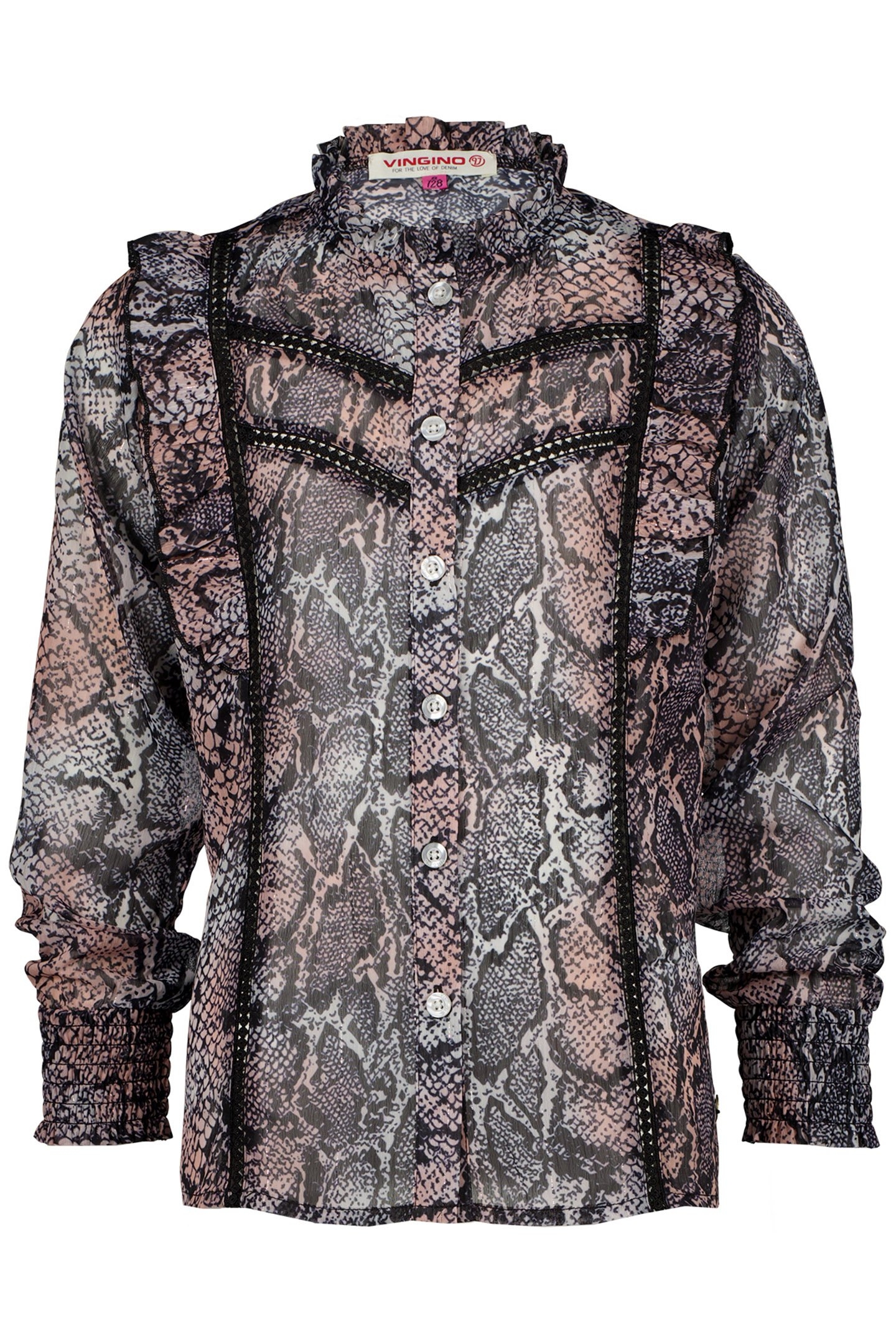 GIRL'S LIRELLE BLOUSE OLD PINK 1