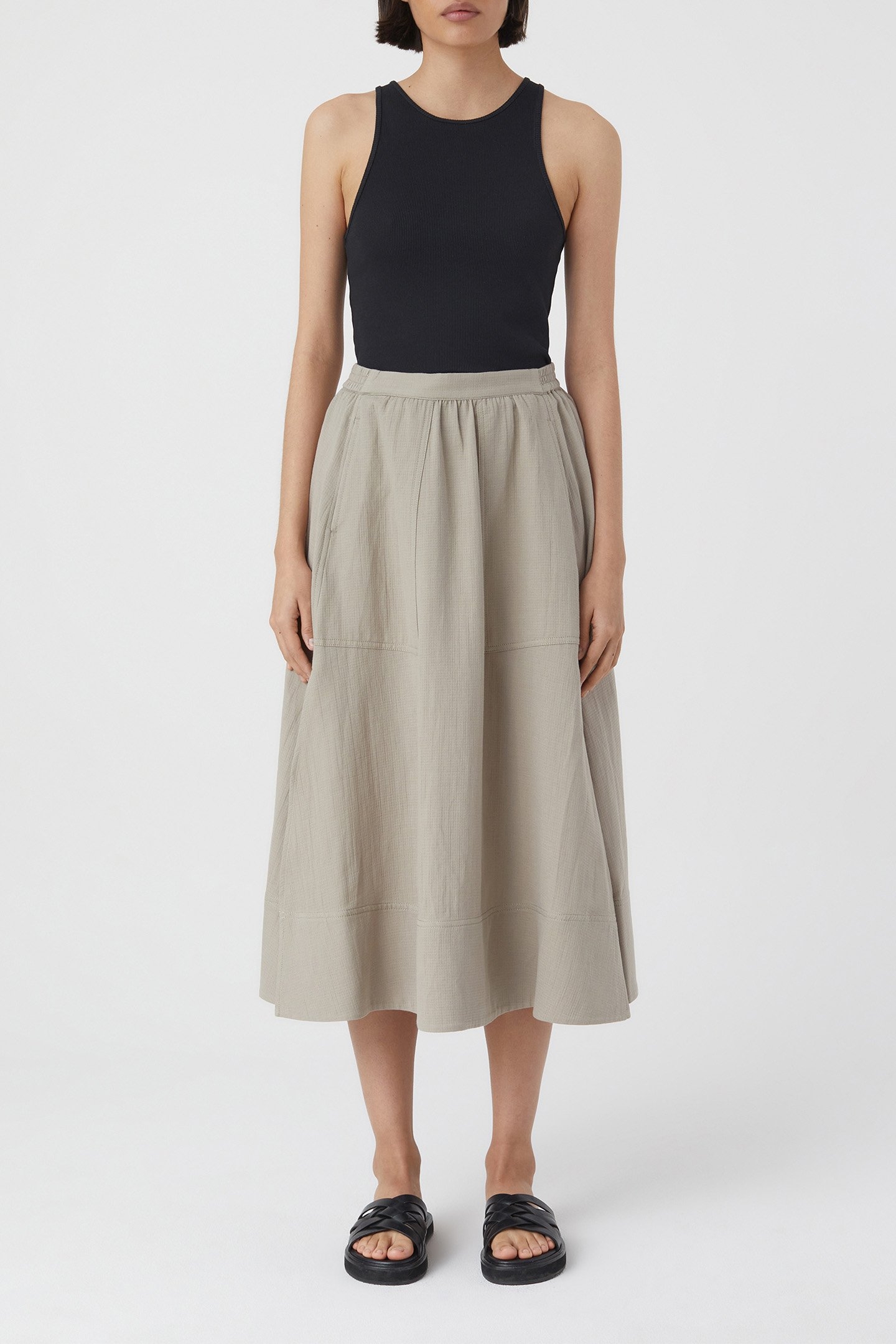 MIDI SKIRT SKIRTS GREY VENEER 3