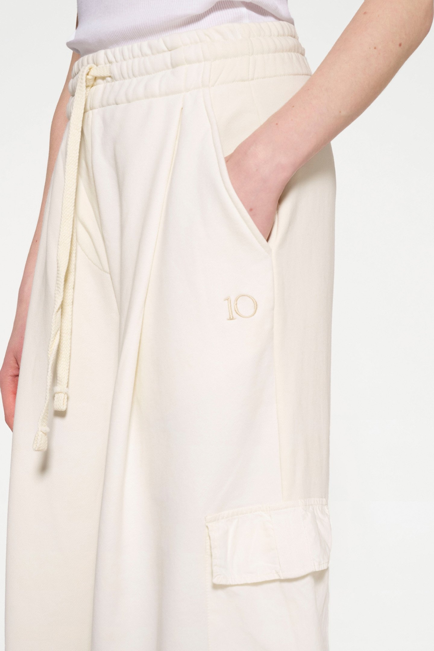 WIDE LEG CARGO PANTS LIGHT NATURAL 8