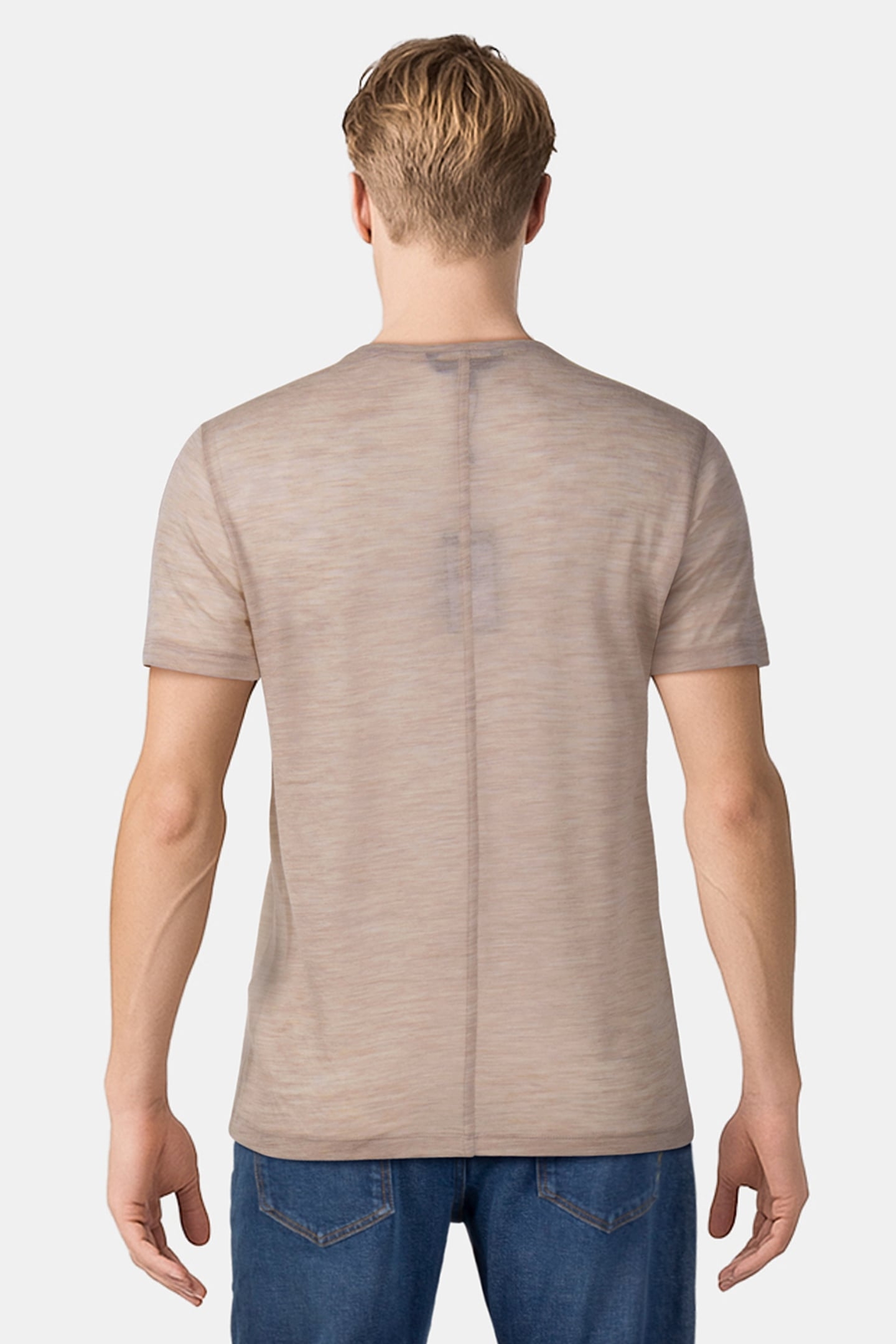 SANTAR REGULAR FIT SS CREW WHEAT 2