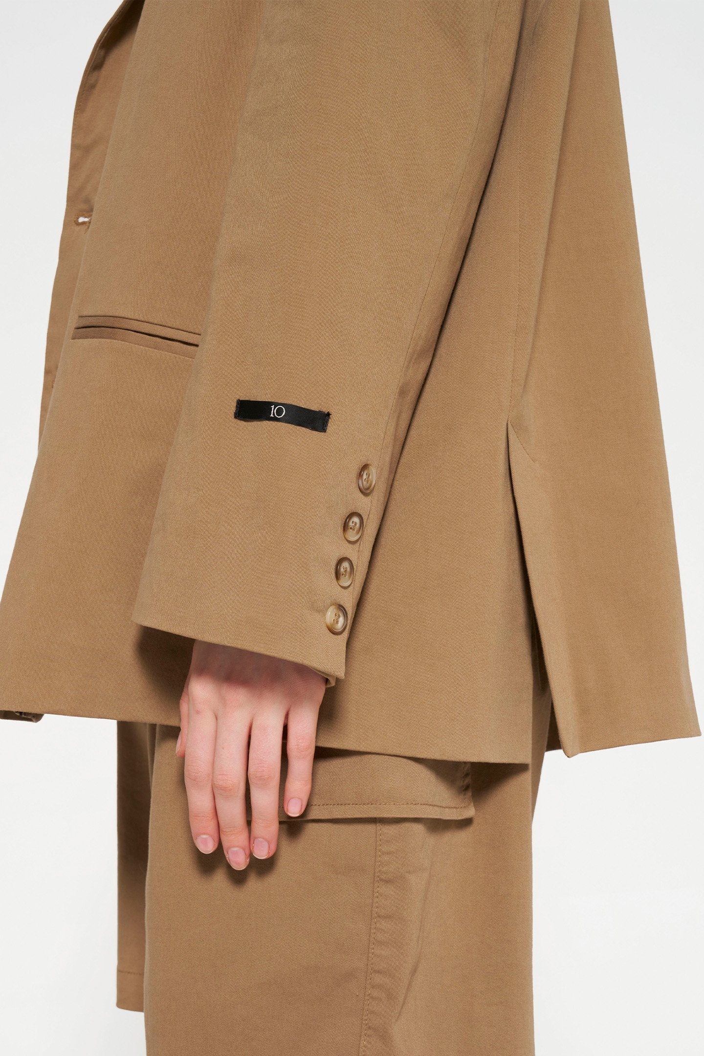 OVERSIZED BLAZER TWILL CEDAR BROWN 7