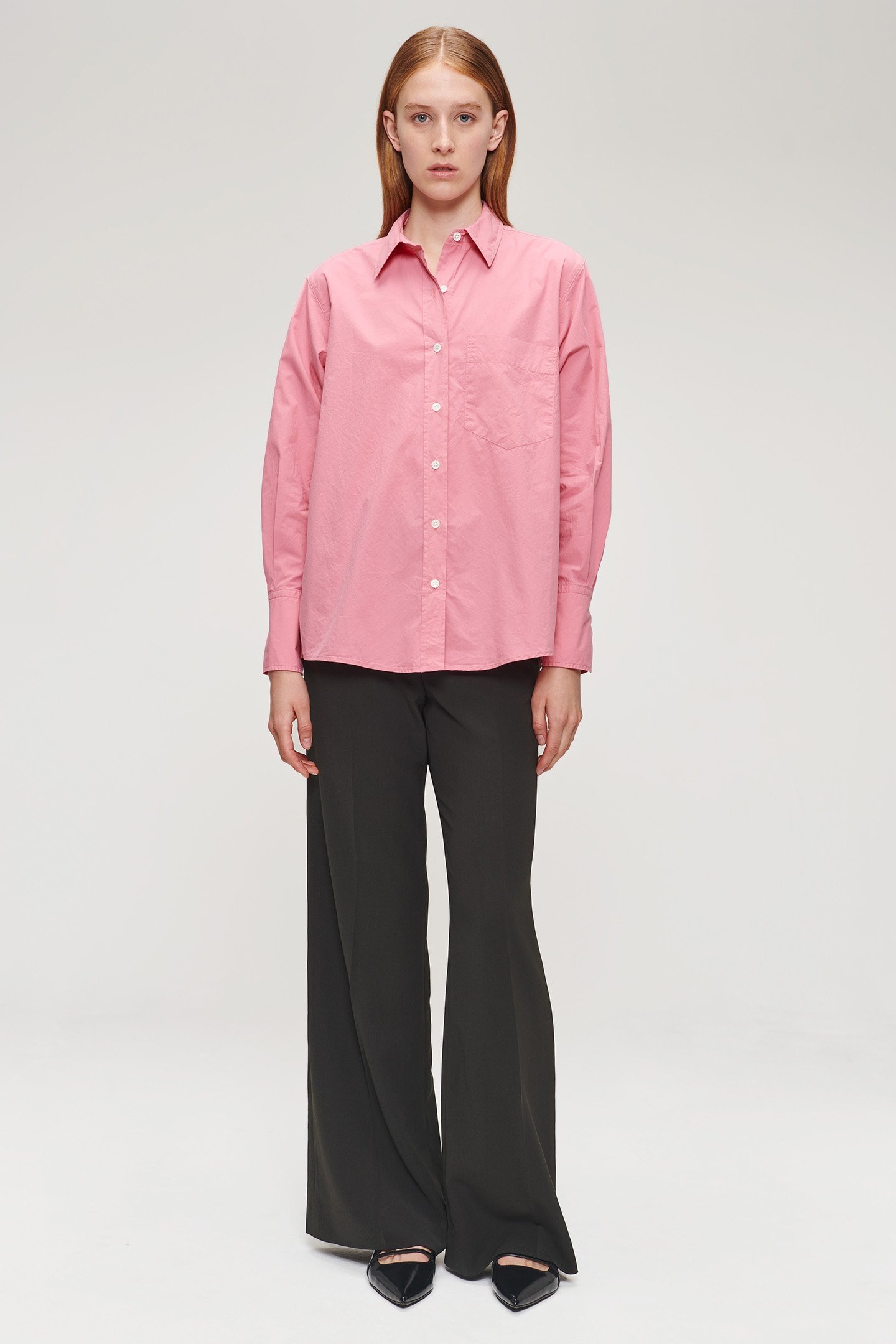 ORG COTTON BOYS SHIRT PINK 3