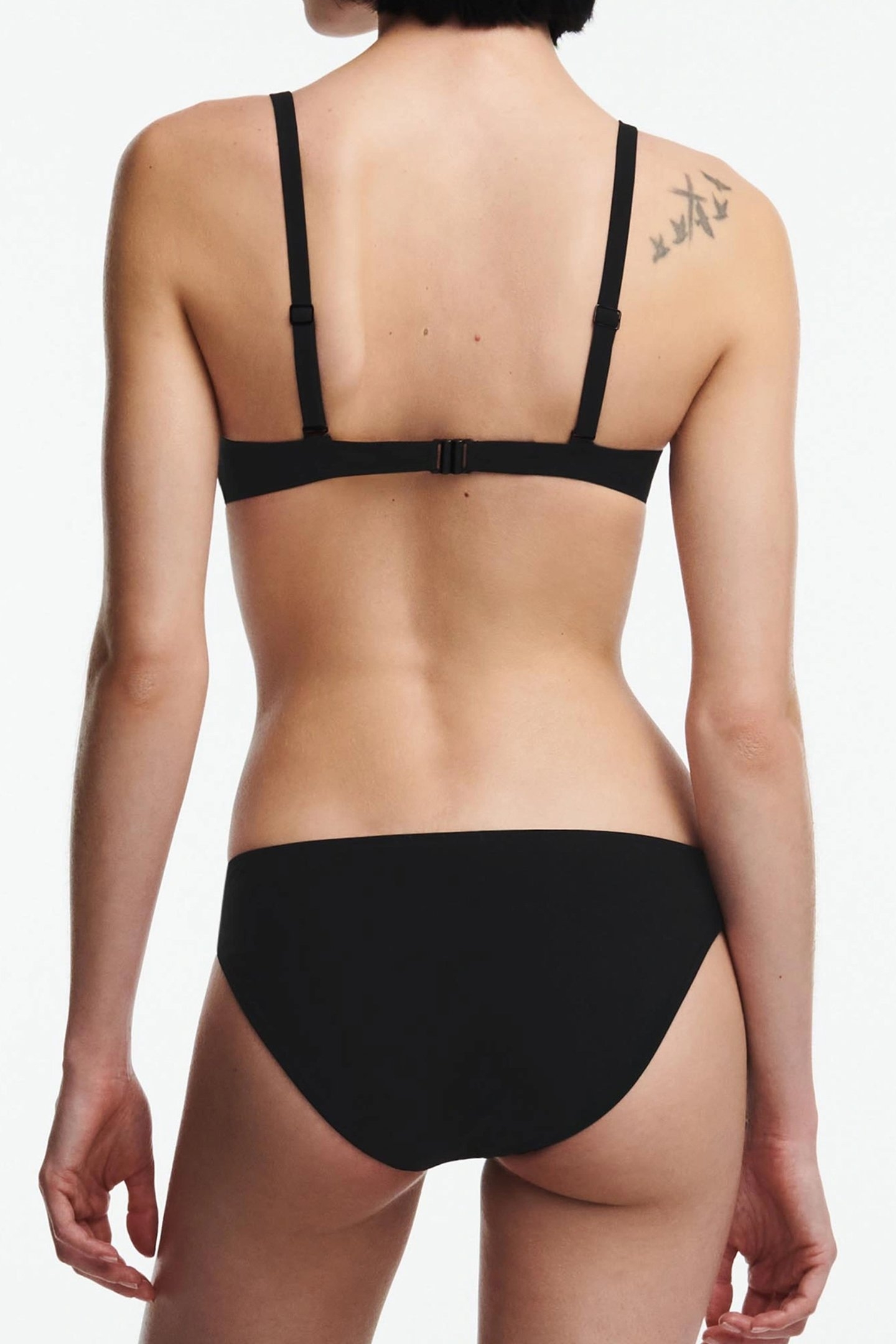 SW BRA TSHIRT HALF CUP MEMORY BLACK 2