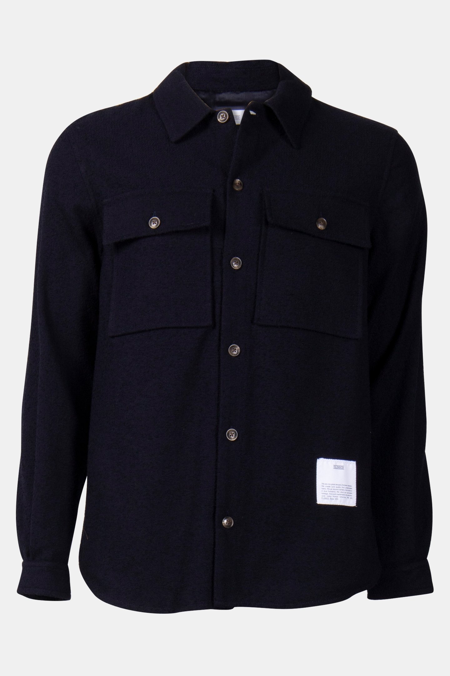 UTILITY SHIRT W/ ELBOW PATCHES SHIRTS & BLOUSES DARK NIGHT 3