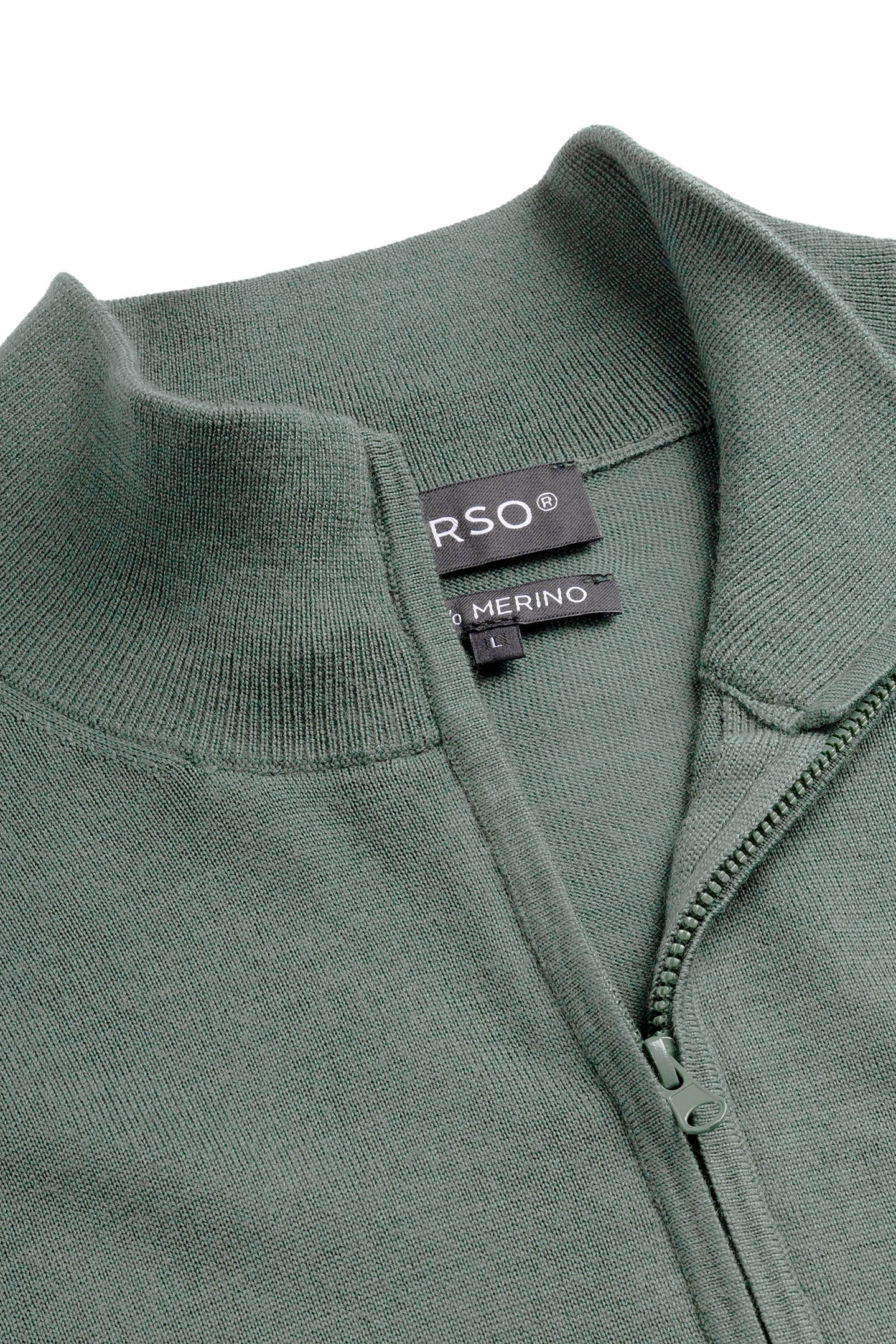 ZIP UP 100% MERINO FERNSTONE GREEN 6