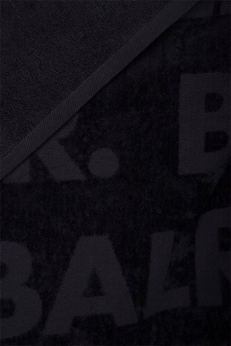 UNISEX JACQUARD BRAND AOP COTTON TOWEL JET BLACK 3