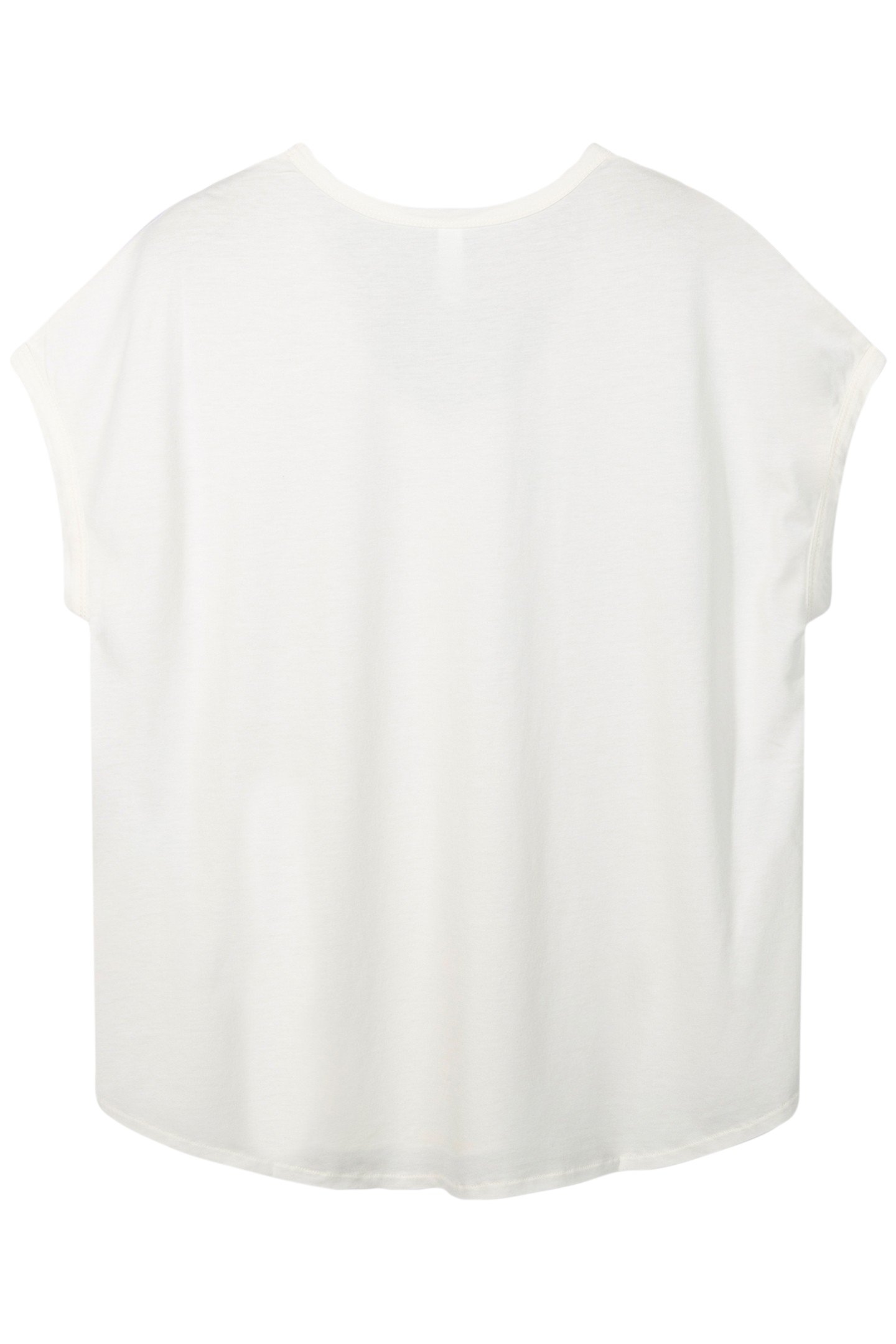 V-NECK TEE MEDAL ECRU 5