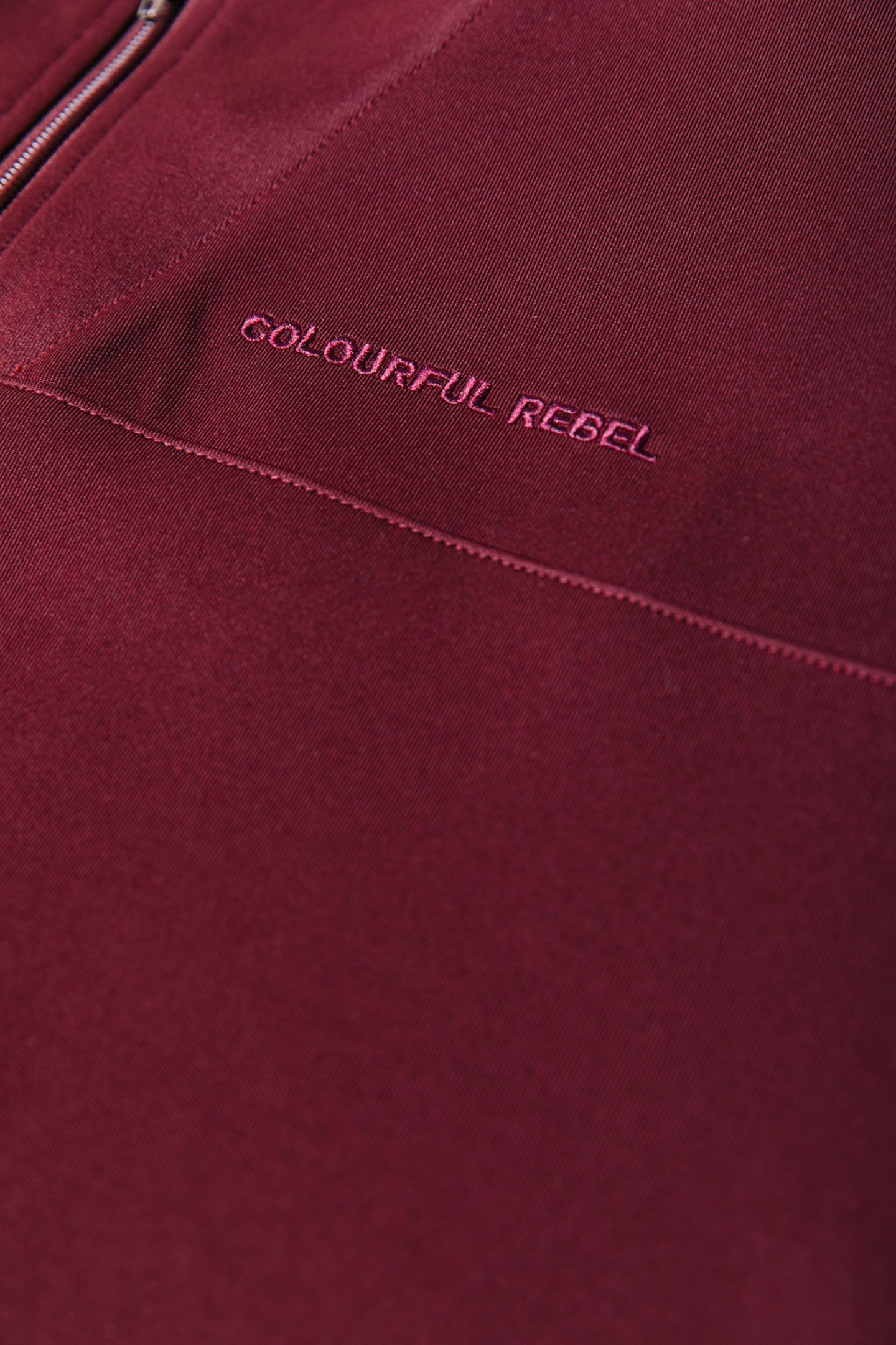 ILENA ZIPPED DROPPED SHOULDER PULL PORT RED 7