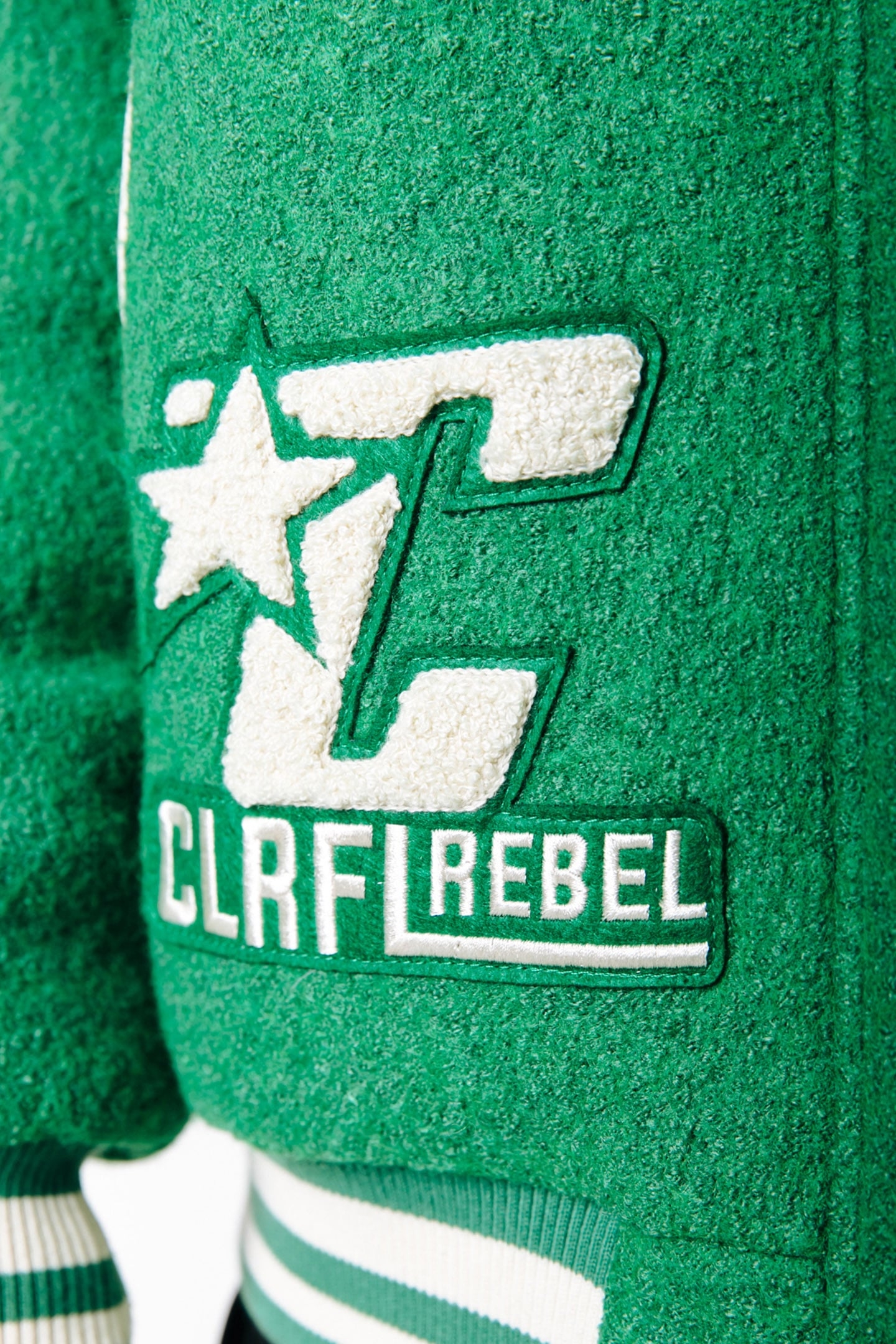 JOAN BASEBALL BOMBER JACKET DEEP GREEN 8