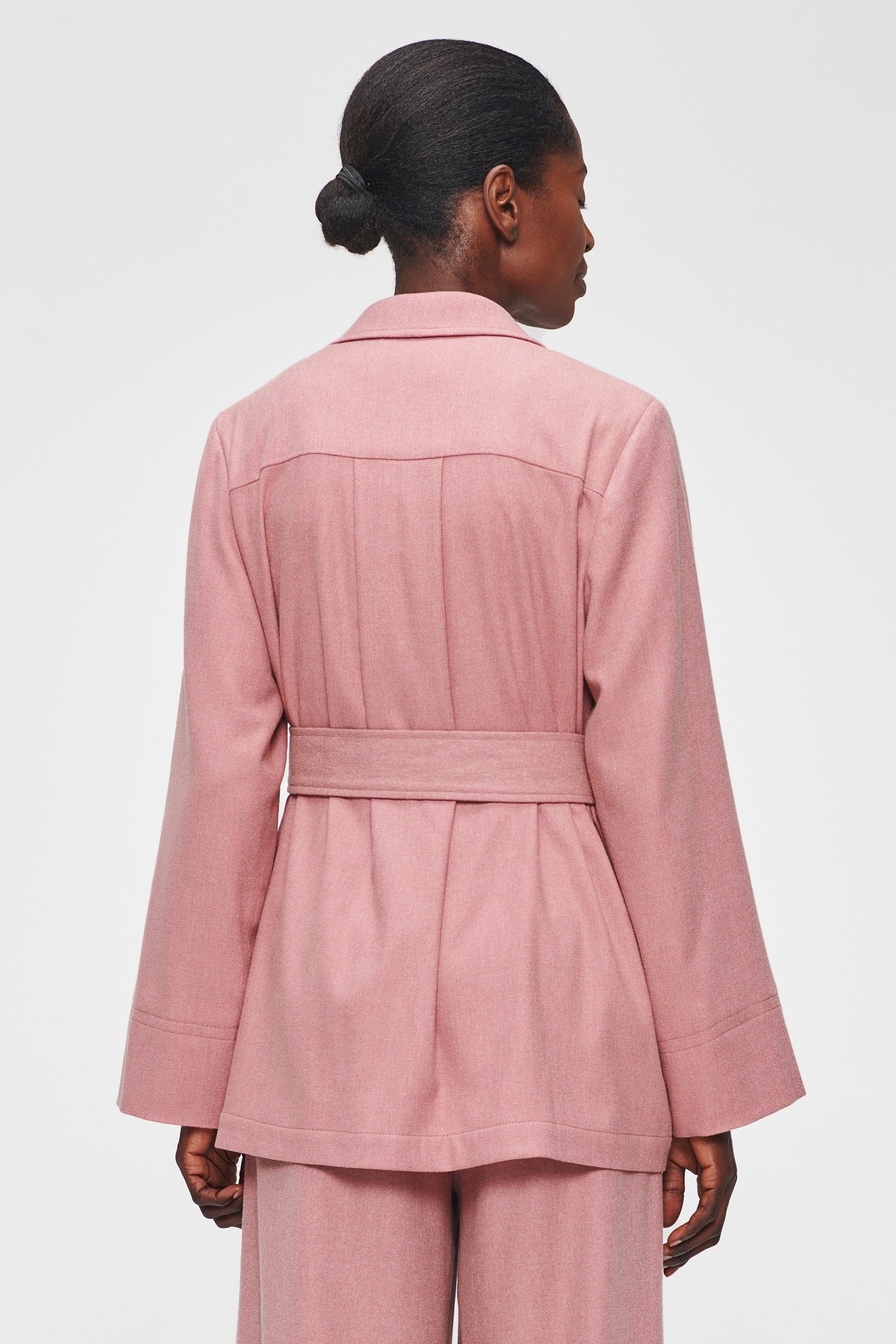 RELAXED FLANNEL JACKET CASHMERE ROSE 2