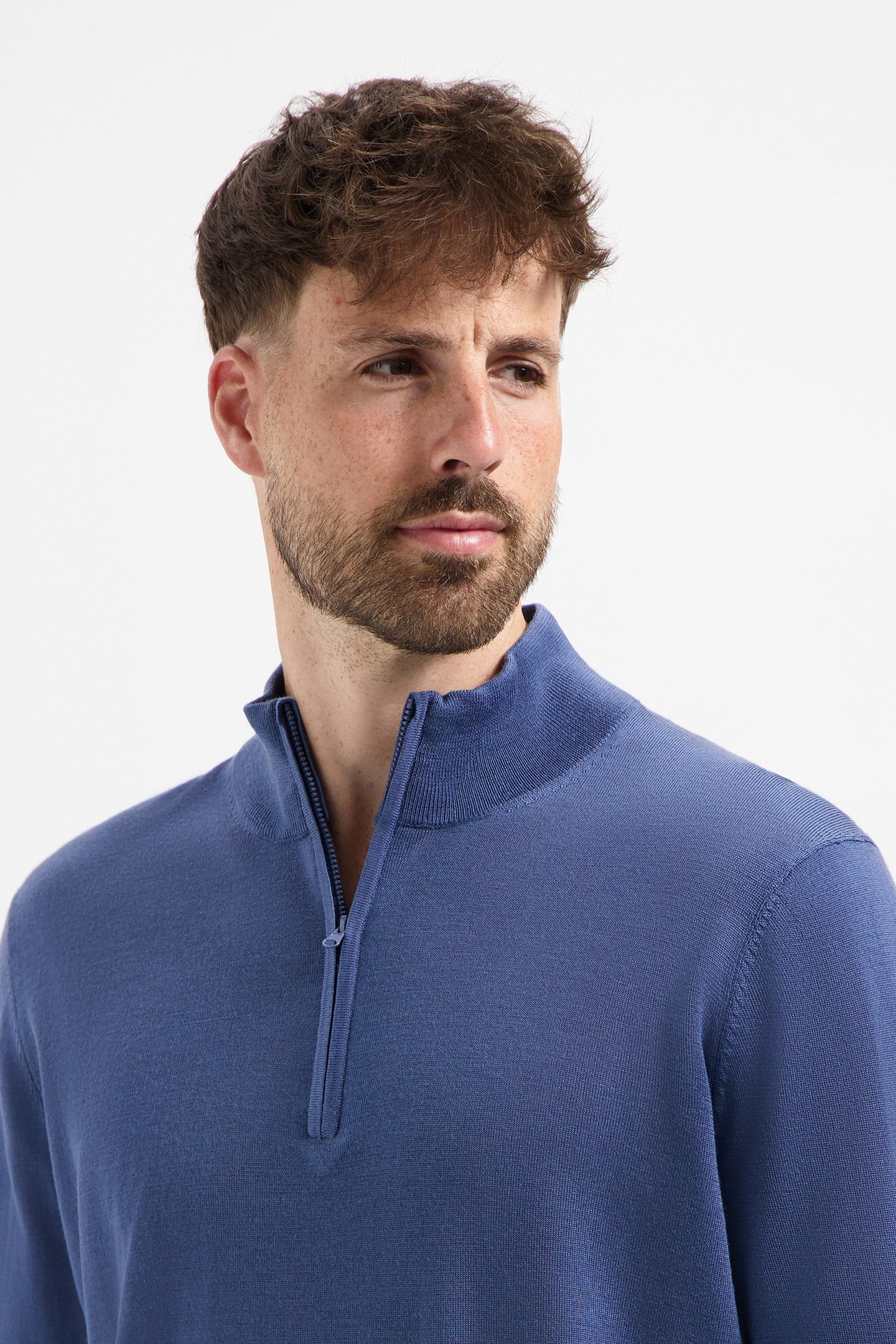 ZIP UP 100% MERINO PACIFIC BLUE 5