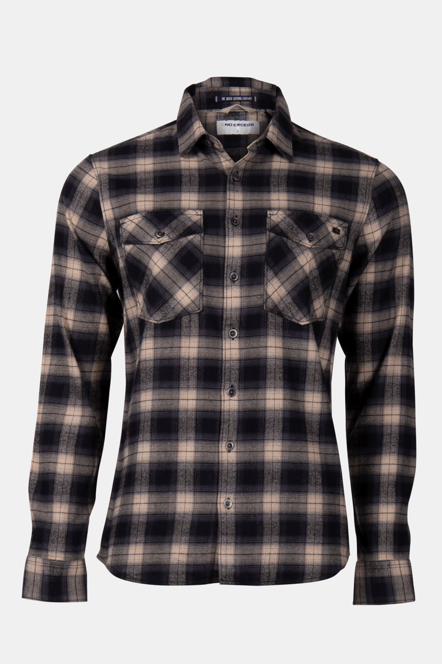 SHIRT CHECK BLACK 3