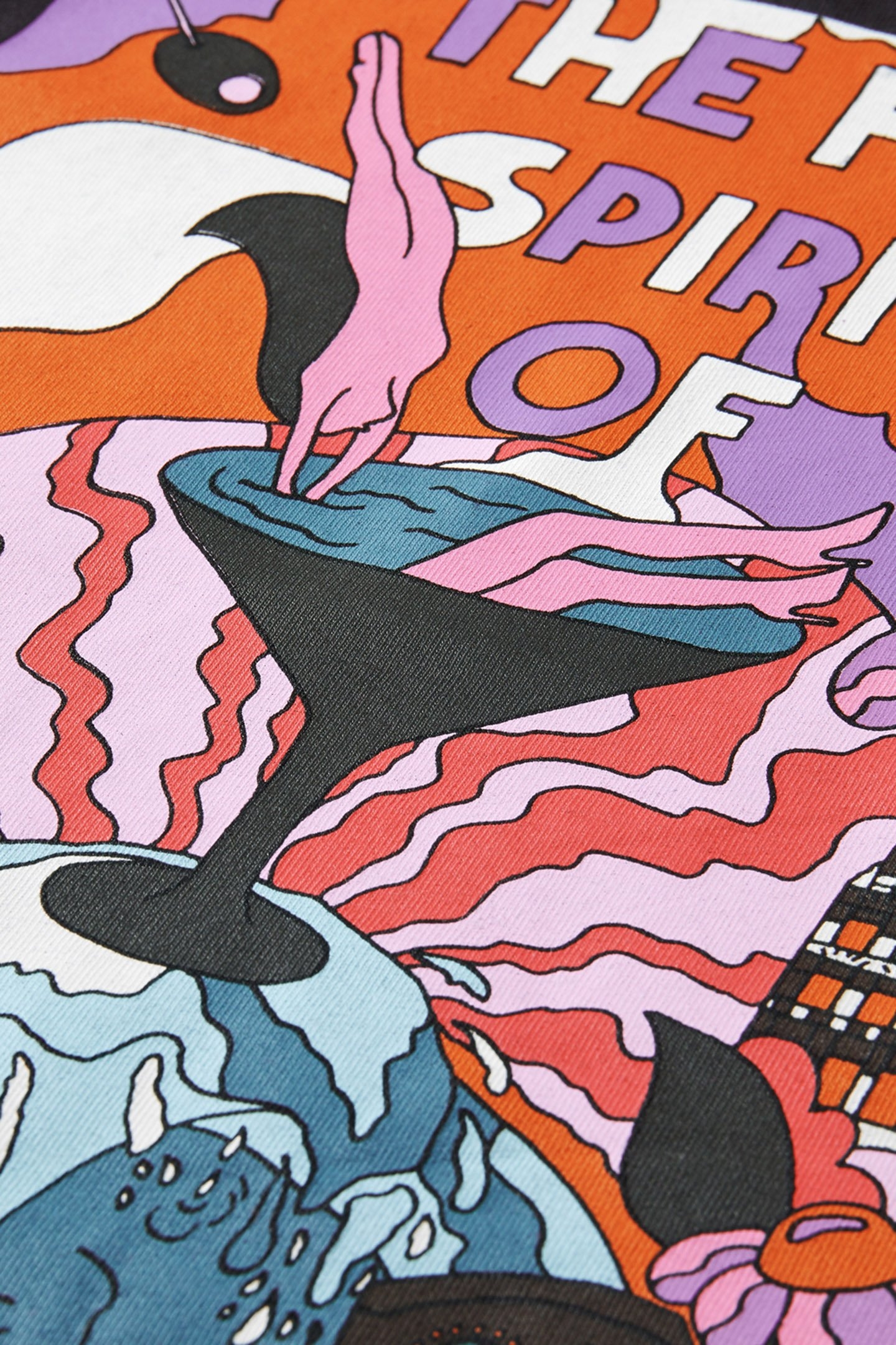 LOOSE FIT T-SHIRT WITH BIG ARTWORK BLACK BEAN 6