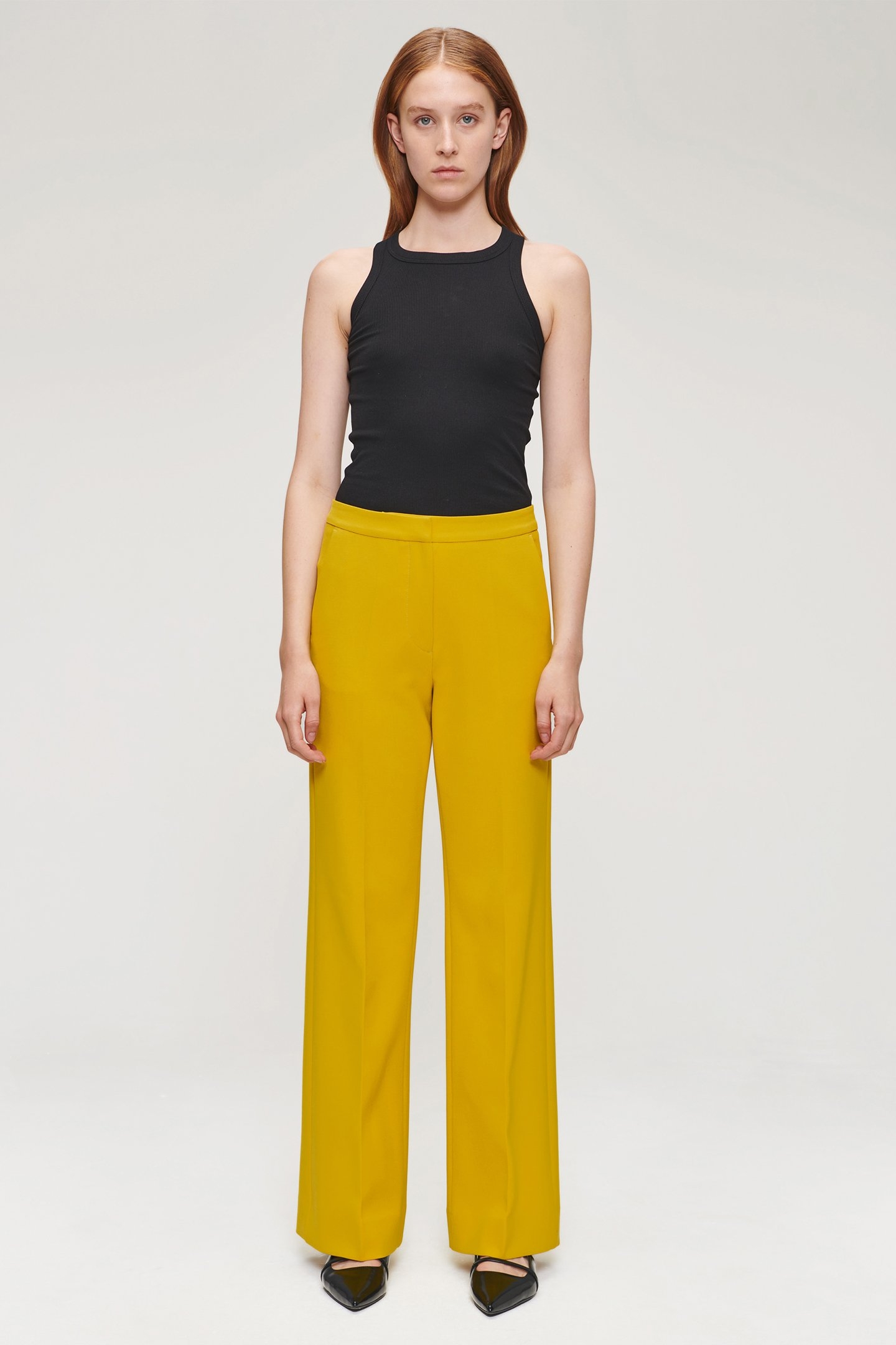 RELAXED FLARED PANTS TURMERIC 3