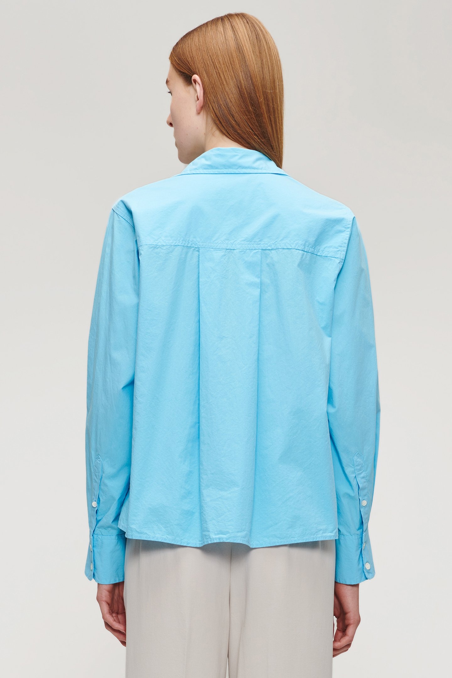 ORG COTTON BOXY SHIRT SKY BLUE 2
