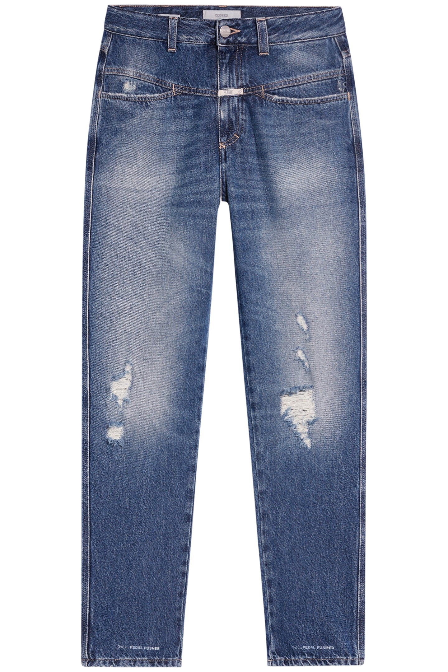 PEDAL PUSHER JEANS DARK BLUE 4