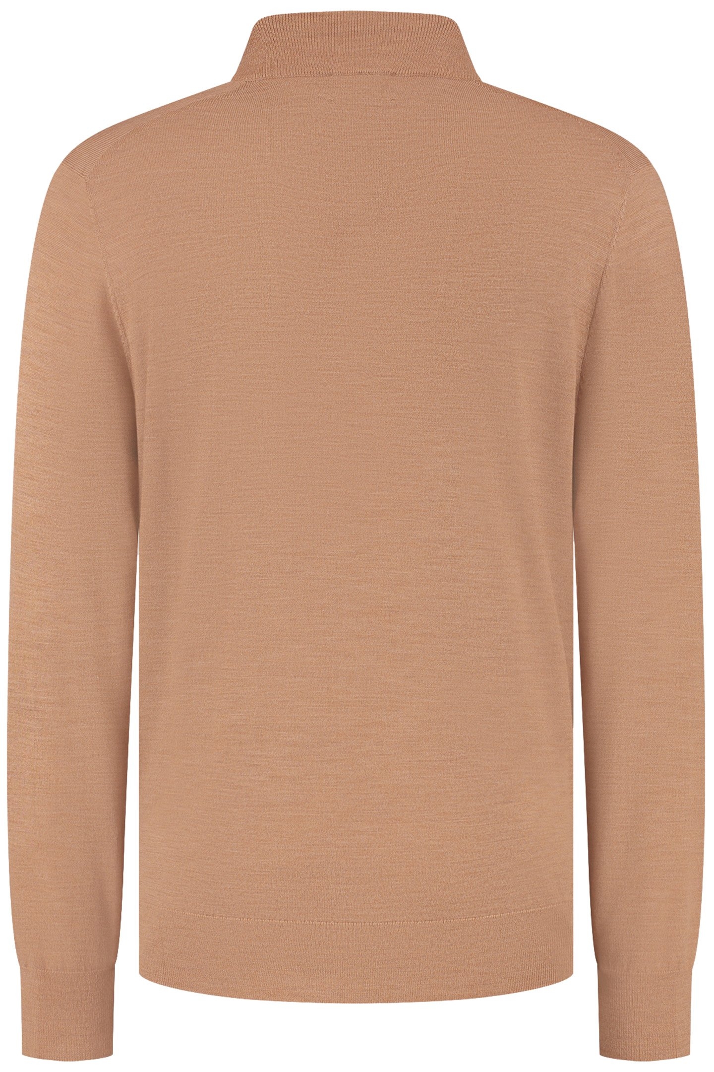ZIP UP 100% MERINO TUSCAN CAMEL 3