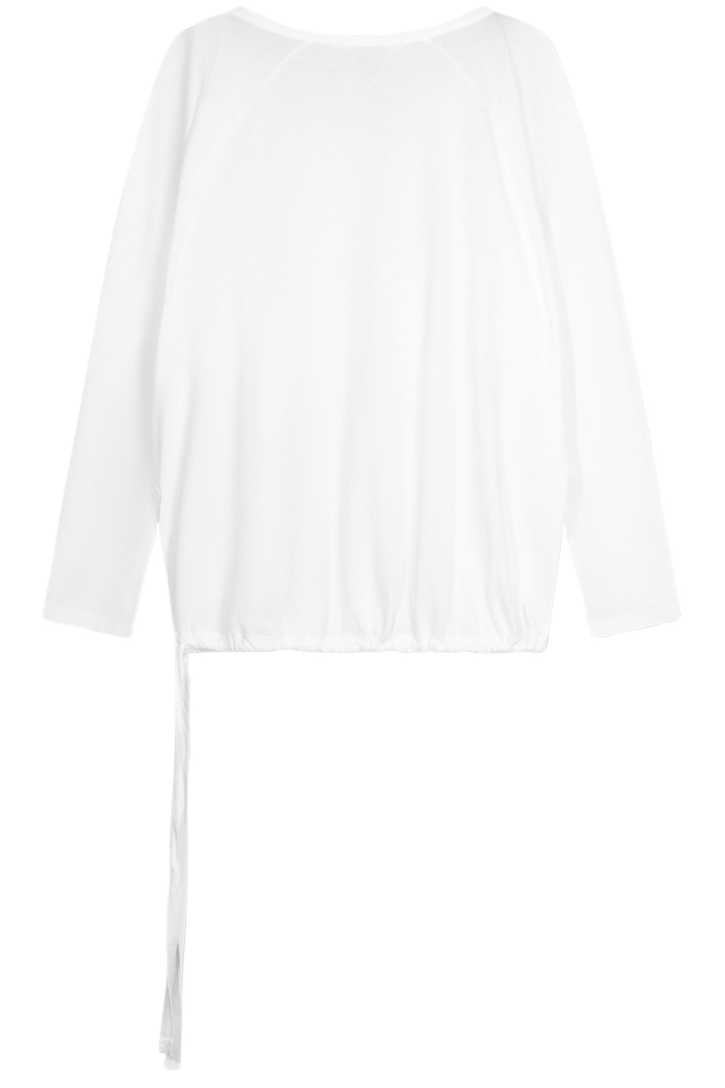 TIE LONG SLEEVE TEE WHITE 5