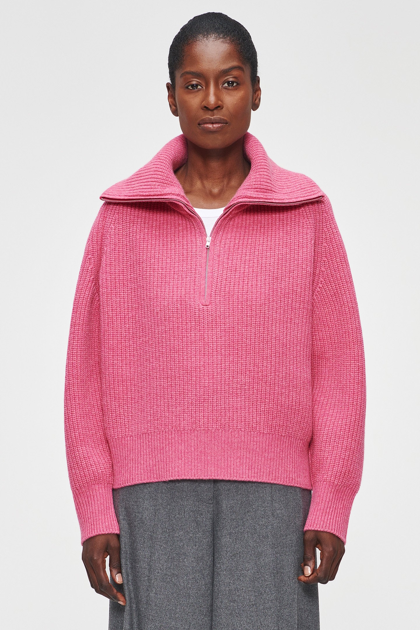 MERINO SAILOR PULL PINK 1