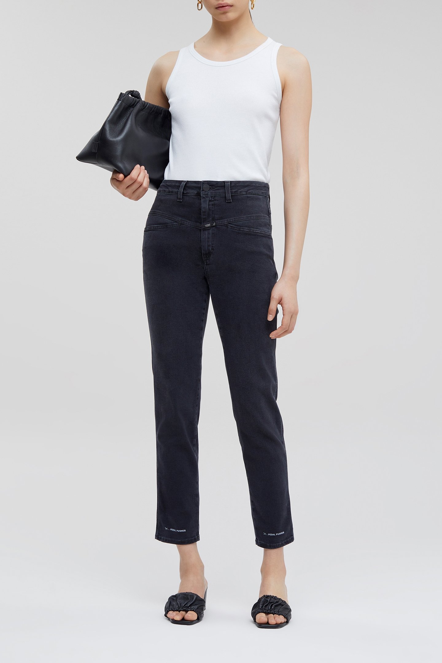 PEDAL PUSHER JEANS BLACK/BLACK 3