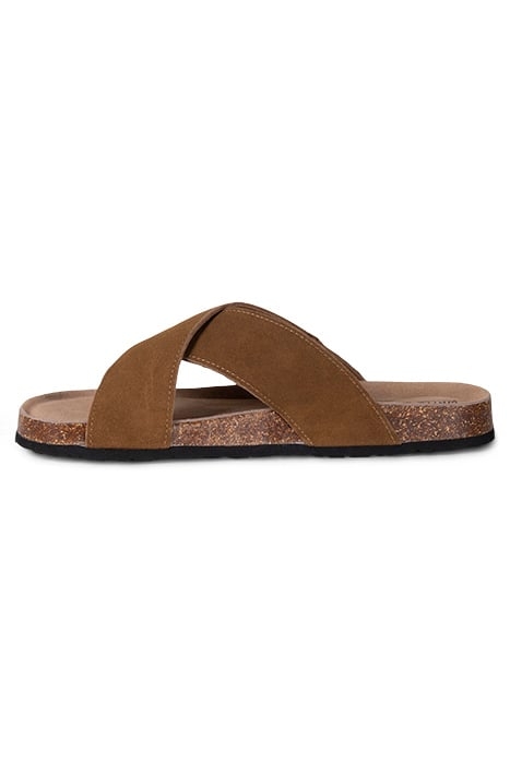 CROSSOVER FOOTBED SANDAL MID TAN 3