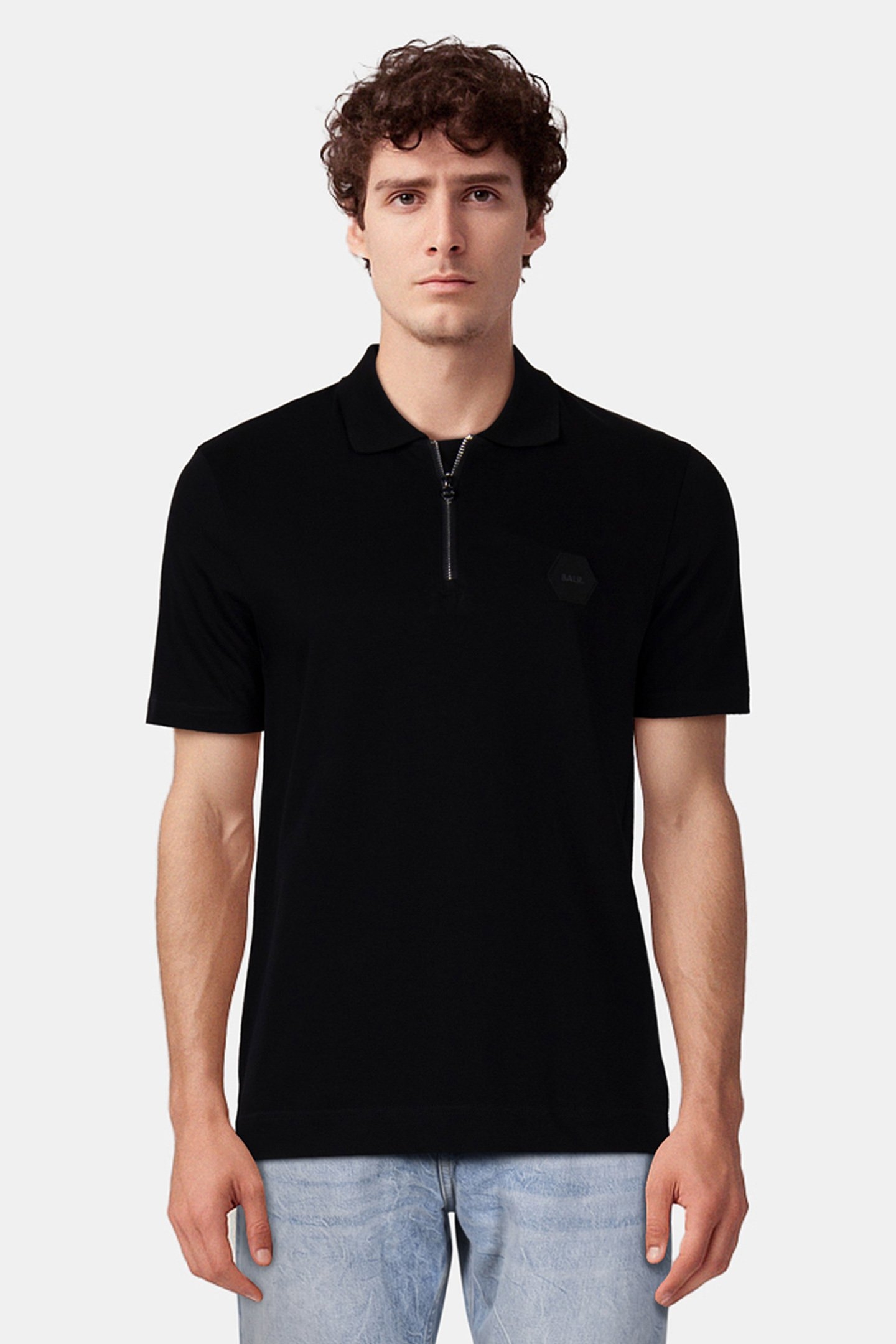 HEX LOGO POLO JET BLACK 1