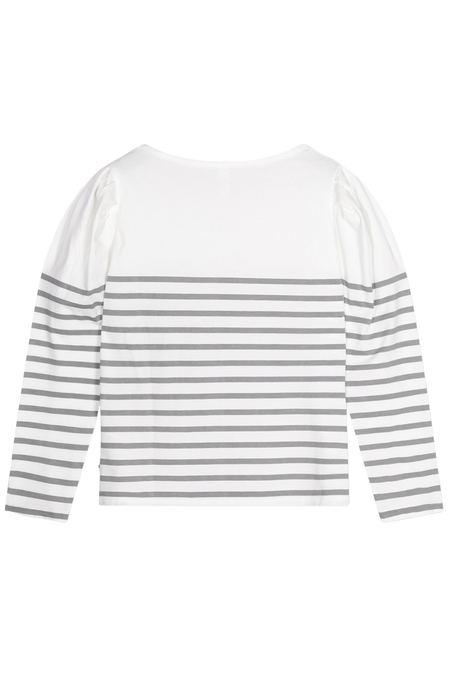 PUFF LONG SLEEVE TEE STRIPES ECRU/GRAPHITE 5