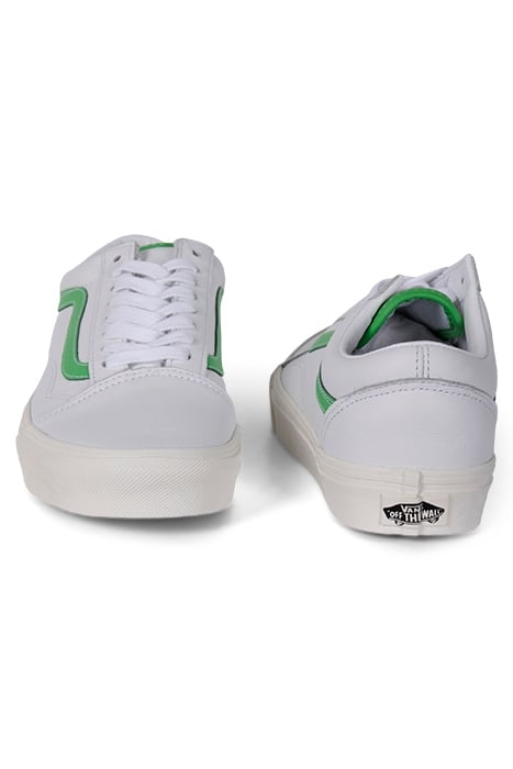 OLD SKOOL LEATHER WHITE/GREEN 2