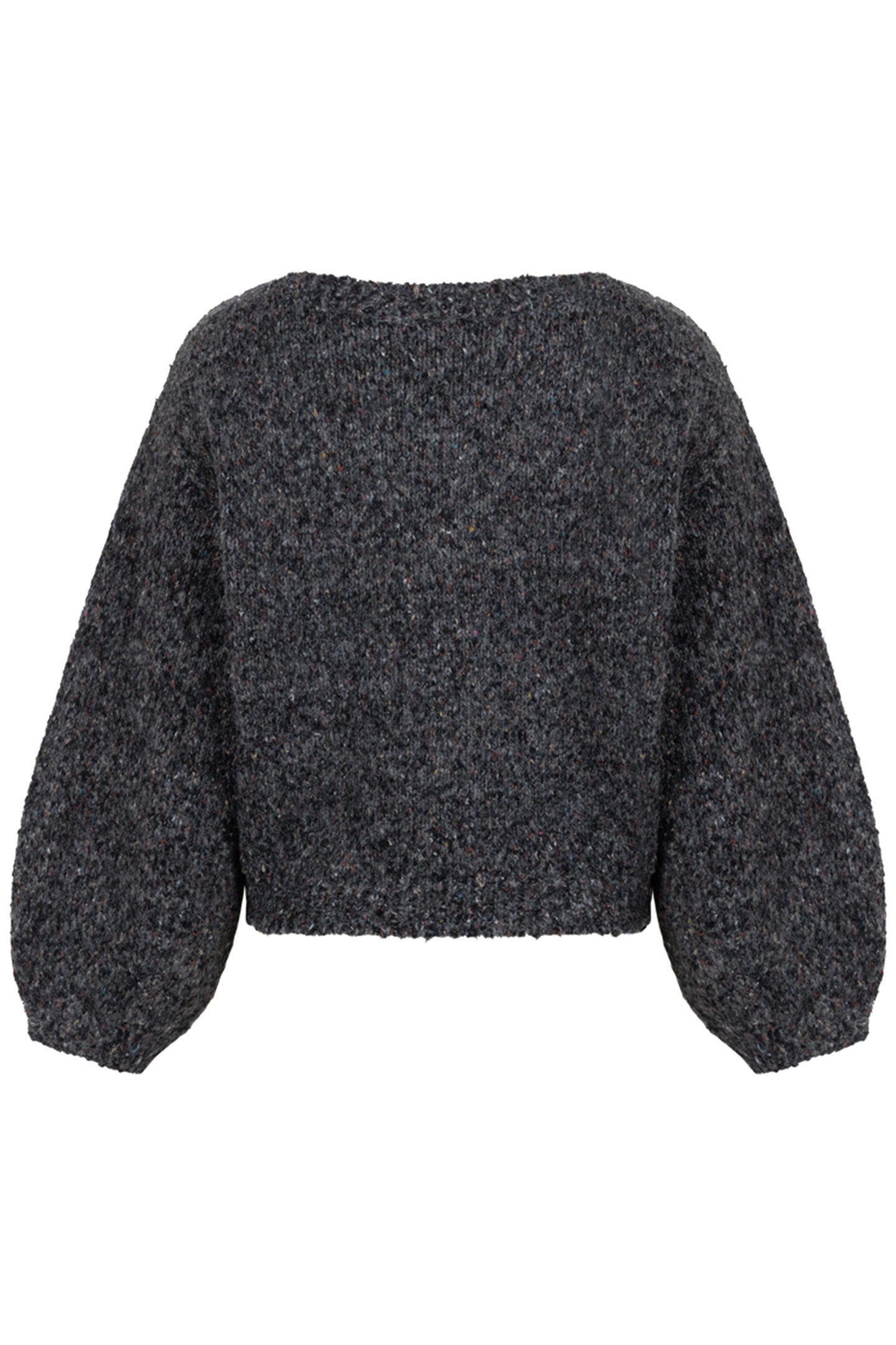 CHARLOTTE KNITTED CARDIGAN LONG SLEEVE BLACK MELEE 2