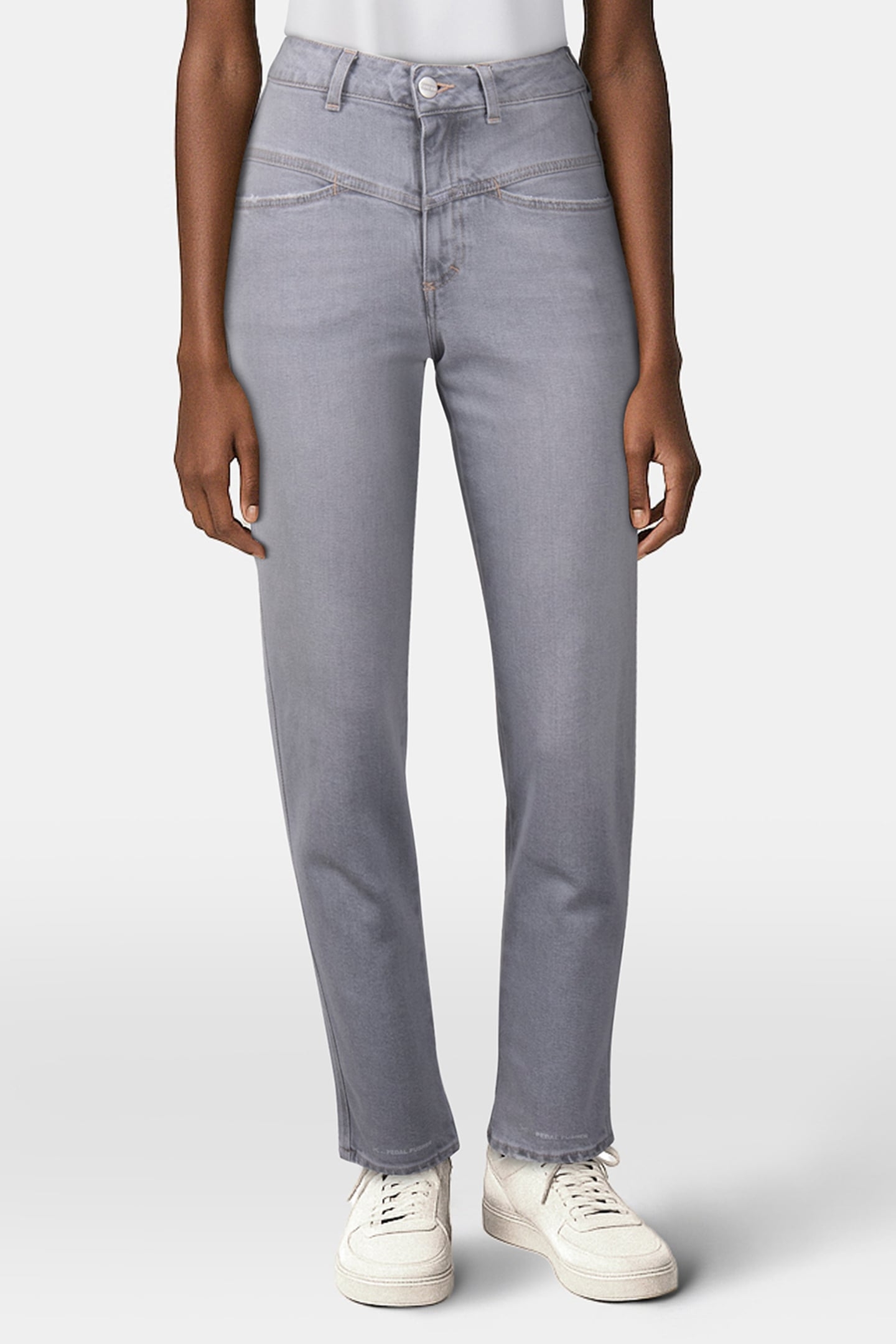 PEDAL PUSHER JEANS LIGHT GREY 1