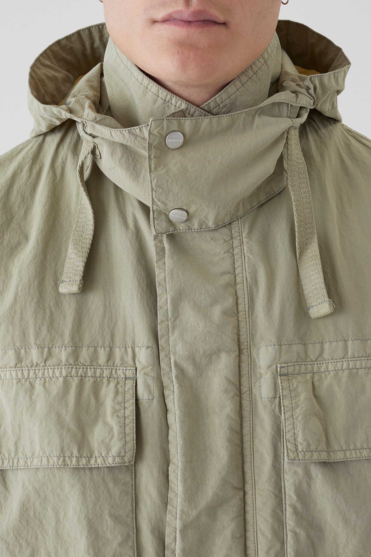SHORT PARKA JACKETS & COATS LIGHT MOSS GREEN 5