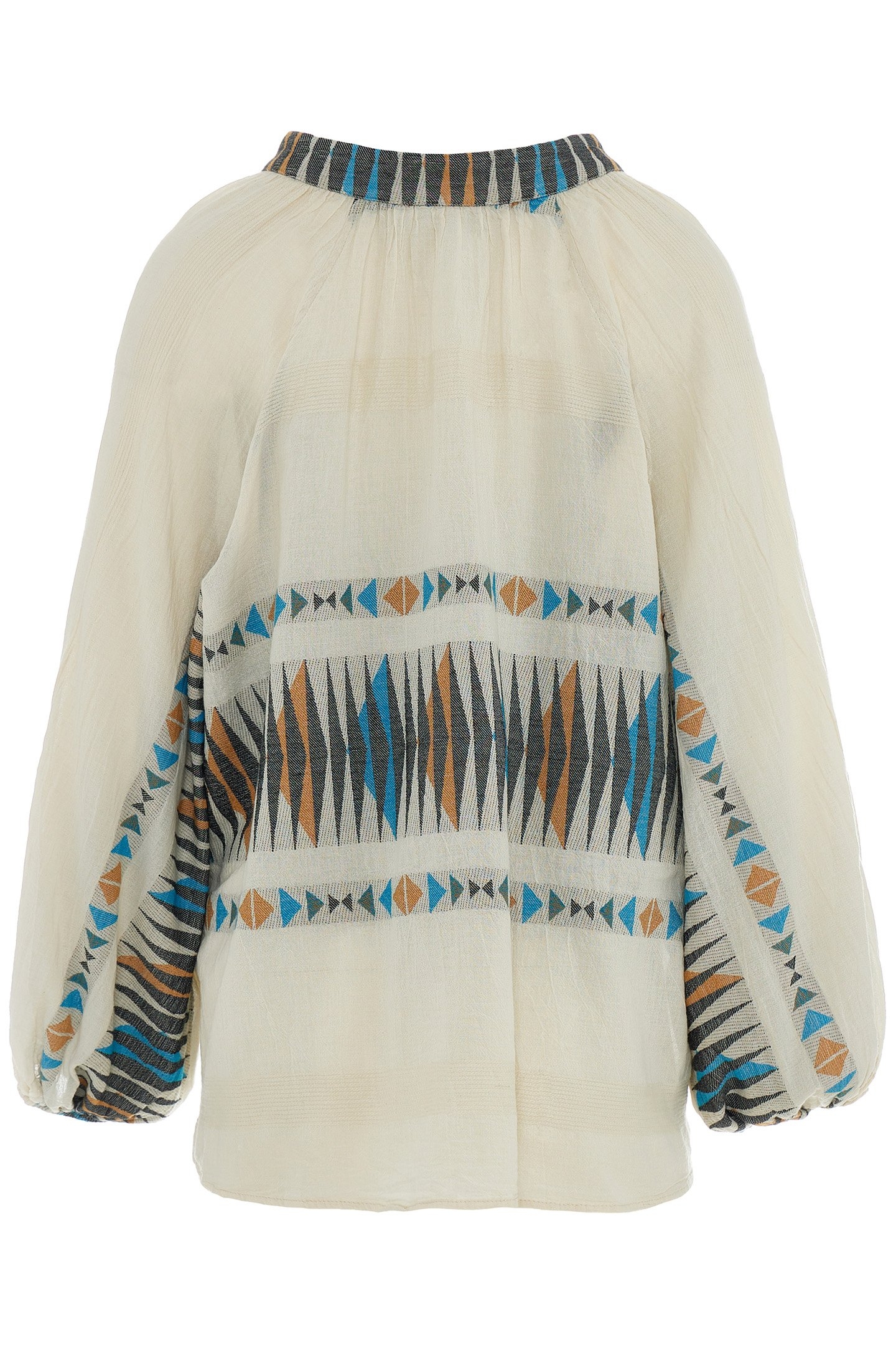 ERIS BLOUSE BLUE-CAMEL 2