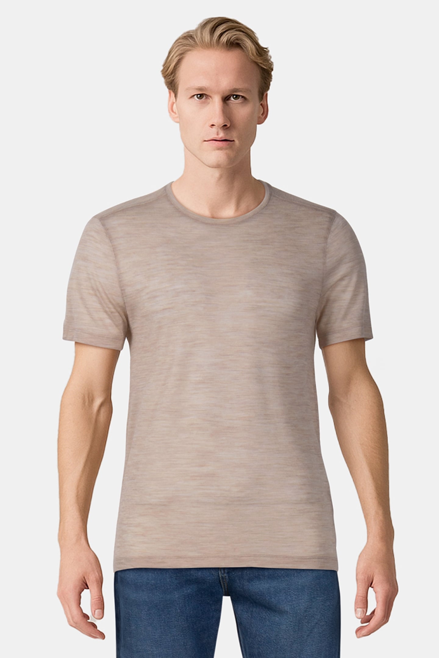 SANTAR REGULAR FIT SS CREW WHEAT 1