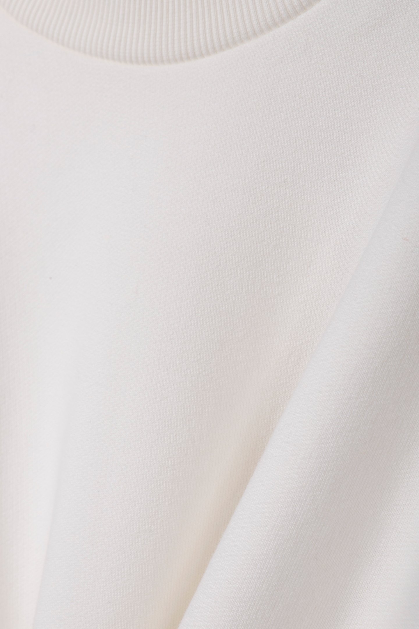 ORGANIC FELPA CREW PEARL WHITE 4