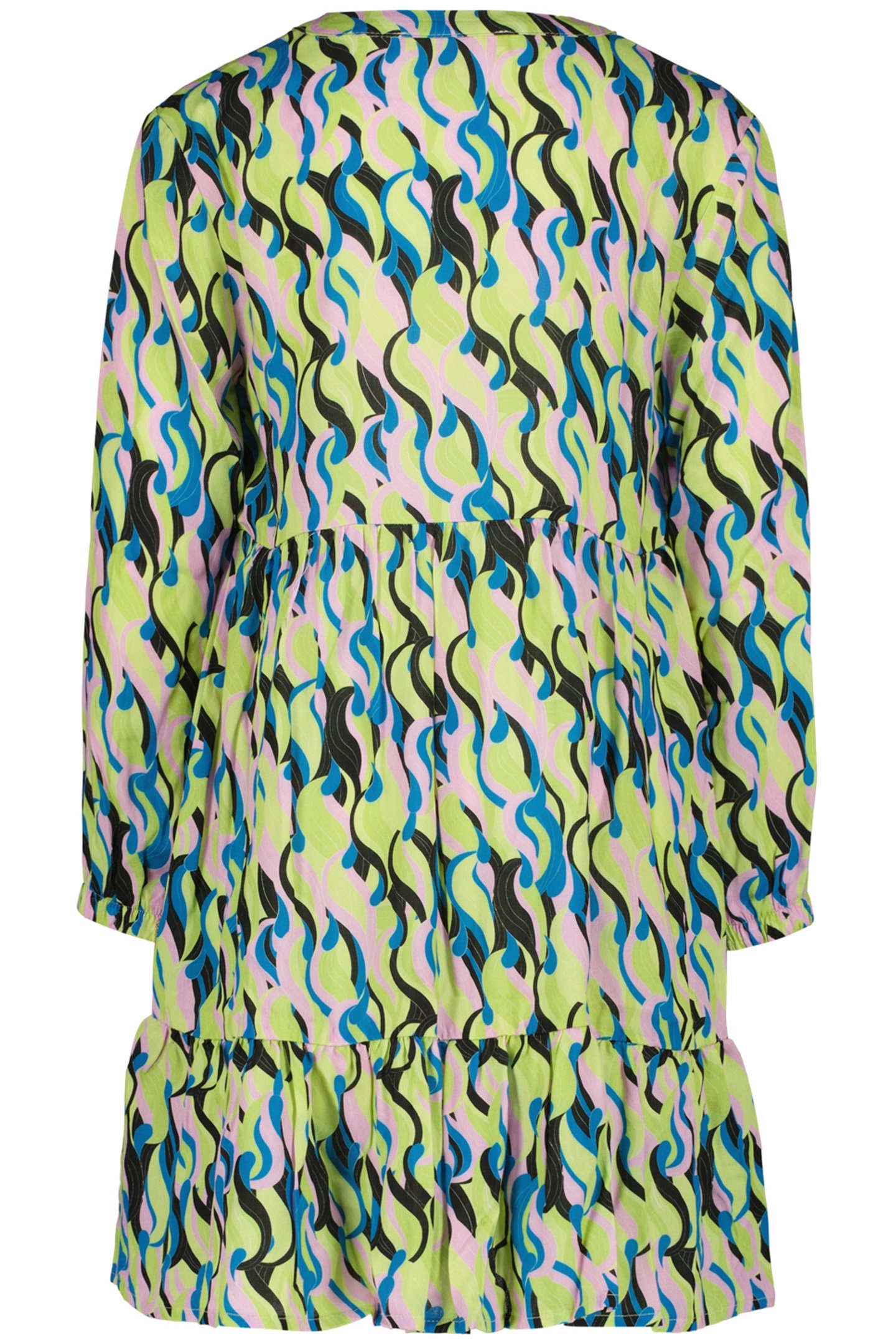 GIRL'S PRAMY MIDI DRESS GREEN SPLASH 2